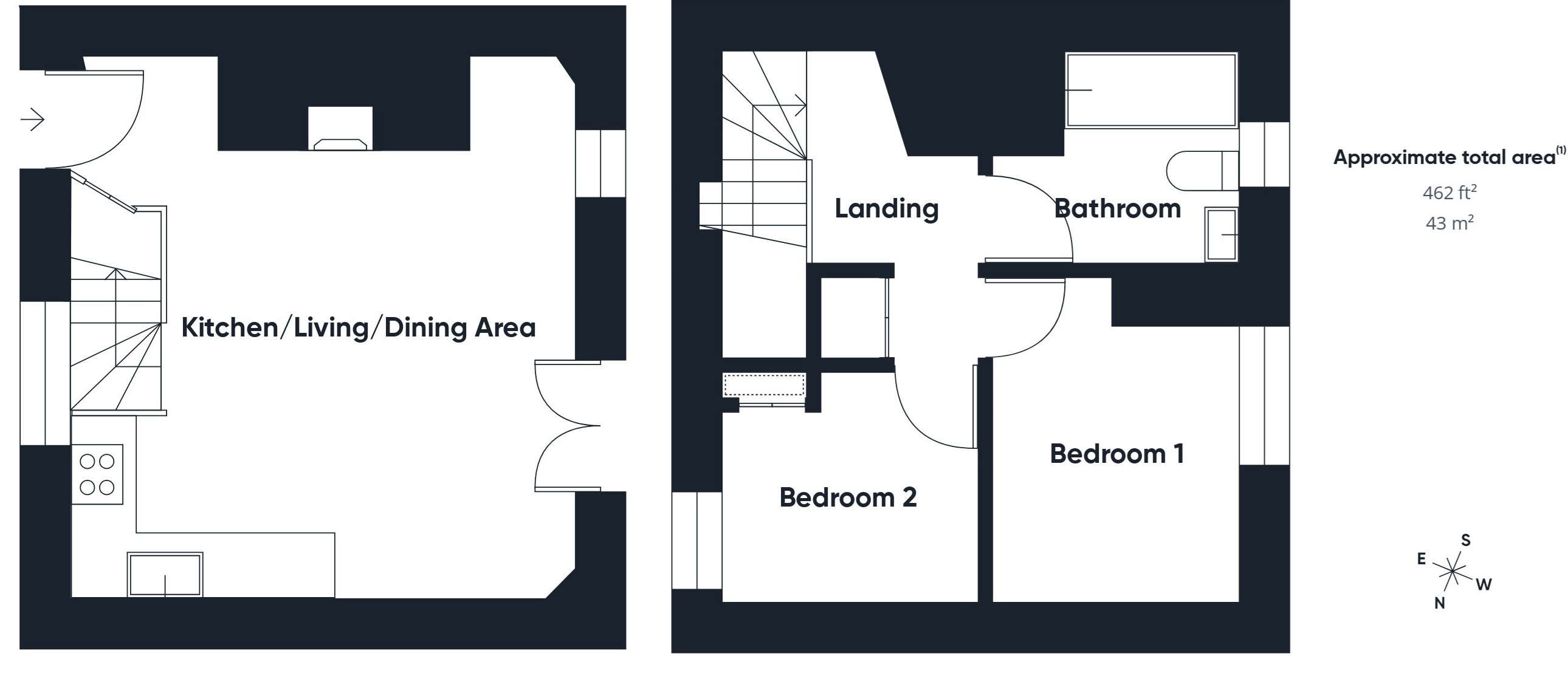 Moles Burrow, Houndapitt Farm, Bude floorplan