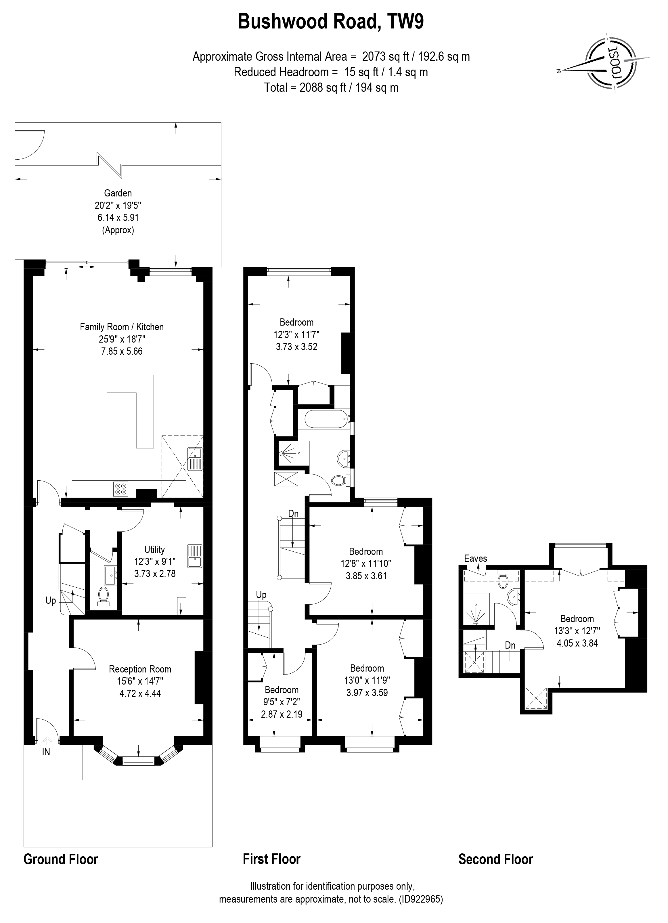 79, Bushwood Road, Surrey floorplan