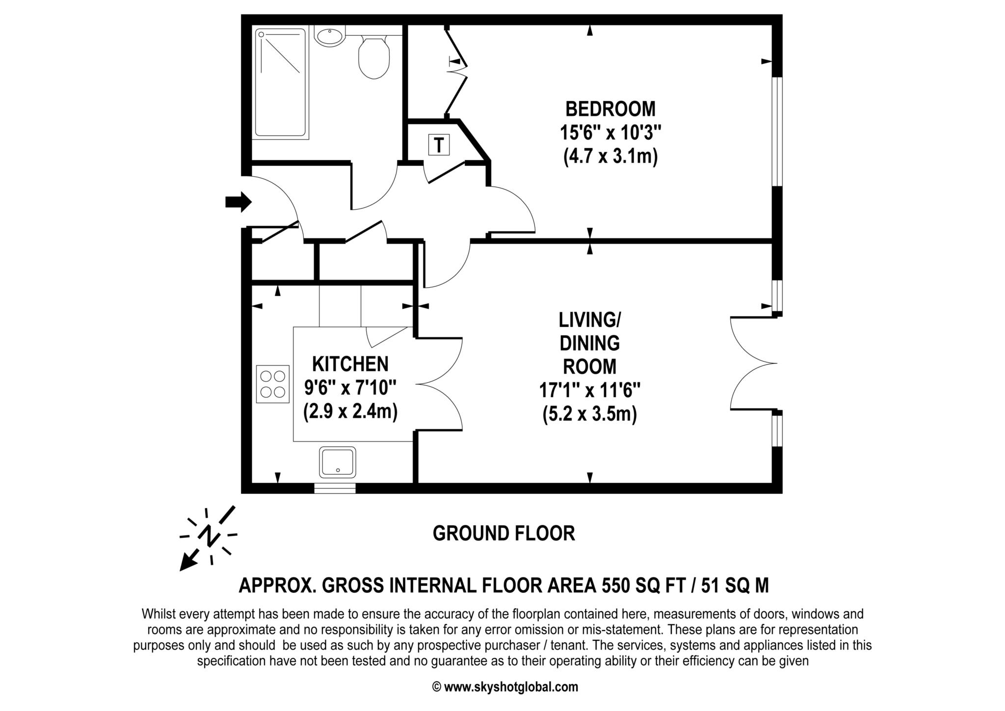 5 Pegasus Court, Epsom Road, Leatherhead floorplan