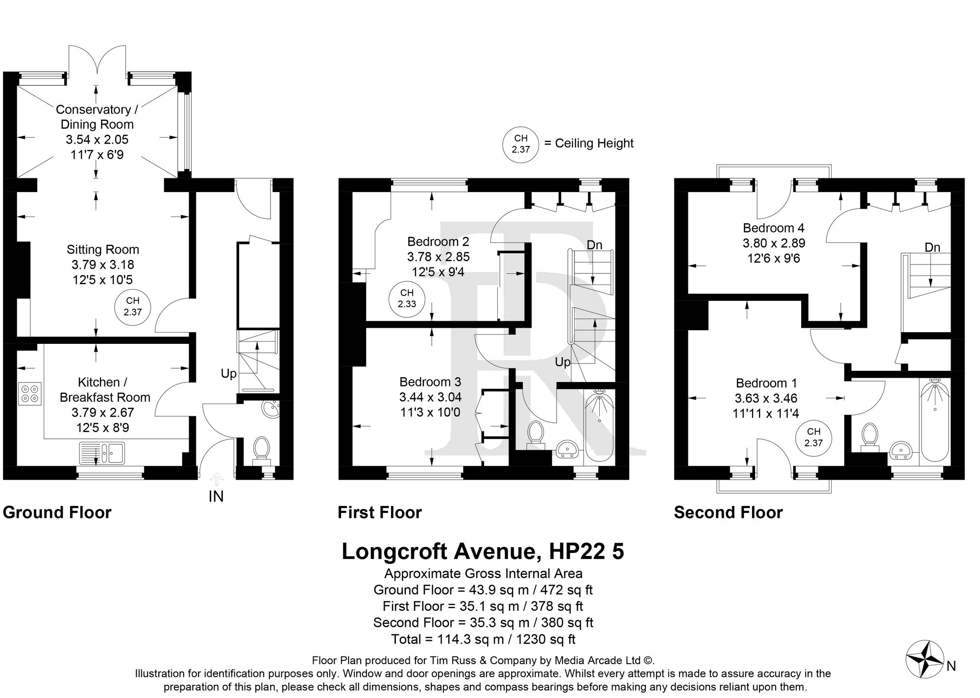 90 Longcroft Avenue, Aylesbury floorplan