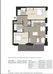 Flat 11, Iris House, 2 Cedrus Avenue, Southall floorplan