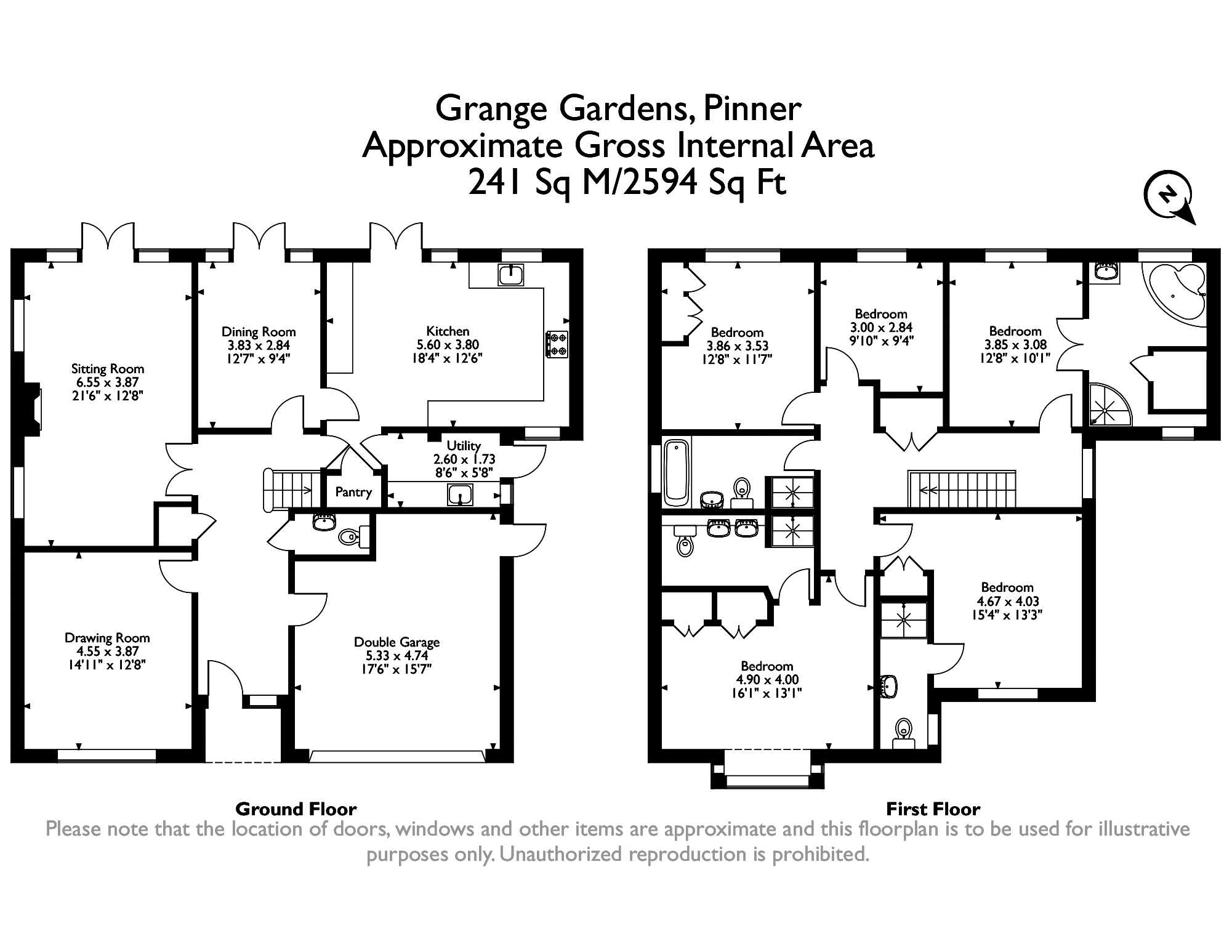 Grange Gardens, Pinner Village HA5, 5 bedroom detached house for sale
