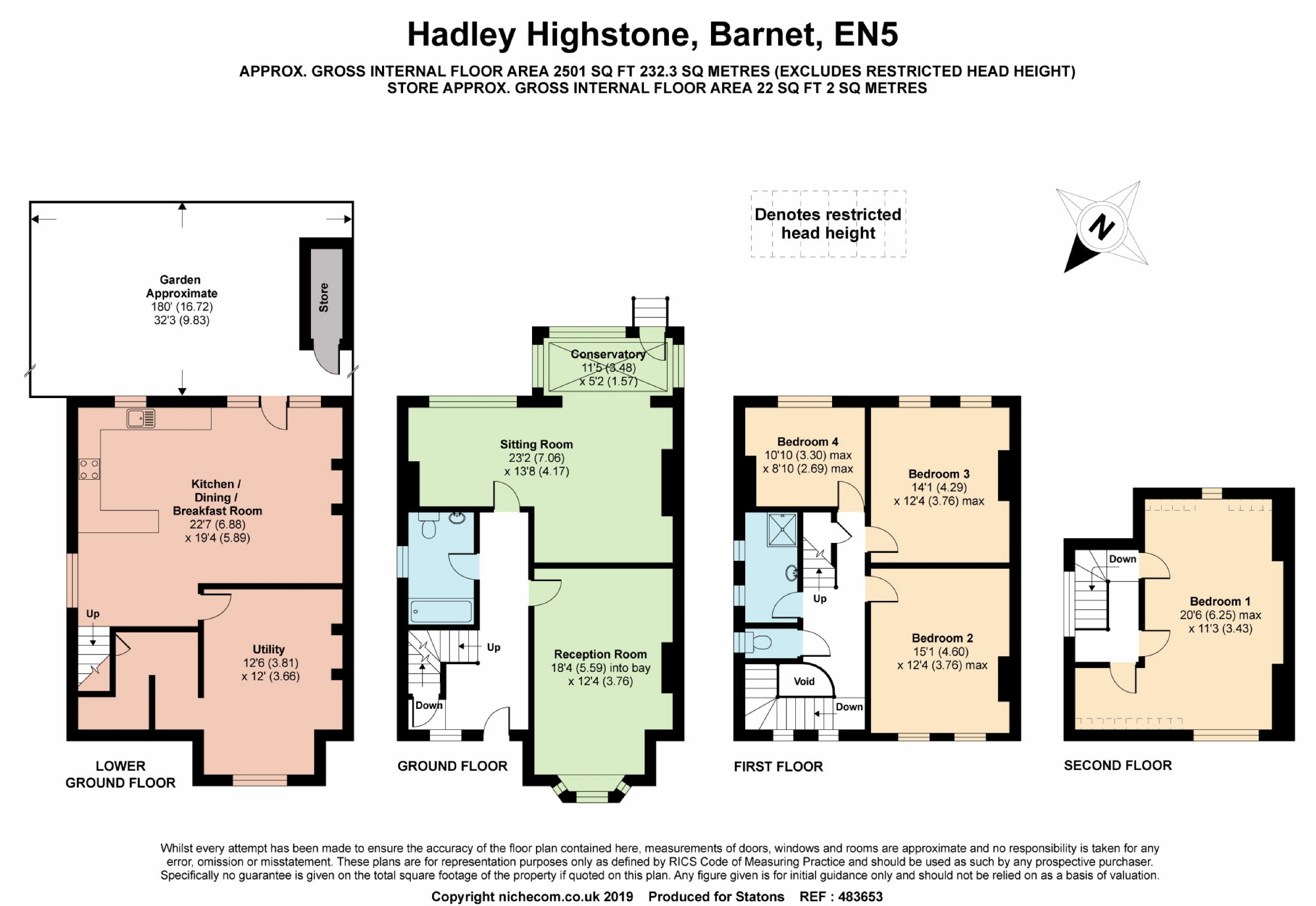 4 Bedrooms  for sale in Hadley Highstone, Hadley Highstone, Hertfordshire EN5