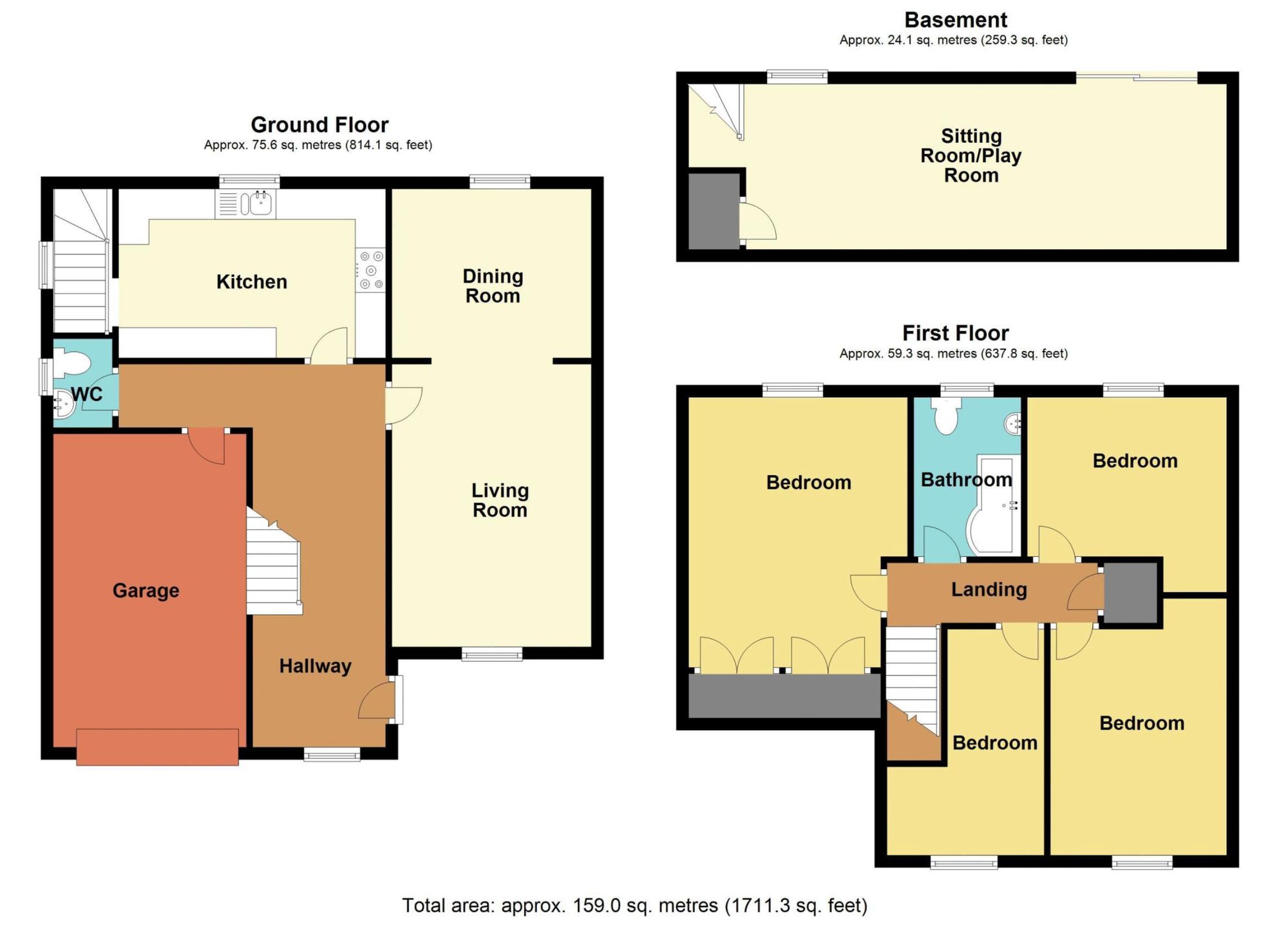 14 Cae Marchog, Caerphilly floorplan