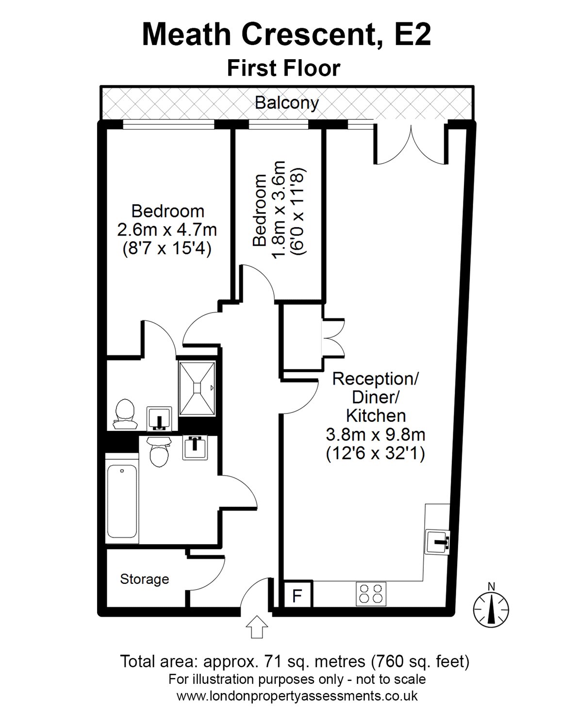 2 Bedrooms Flat for sale in Meath Crescent, London E2