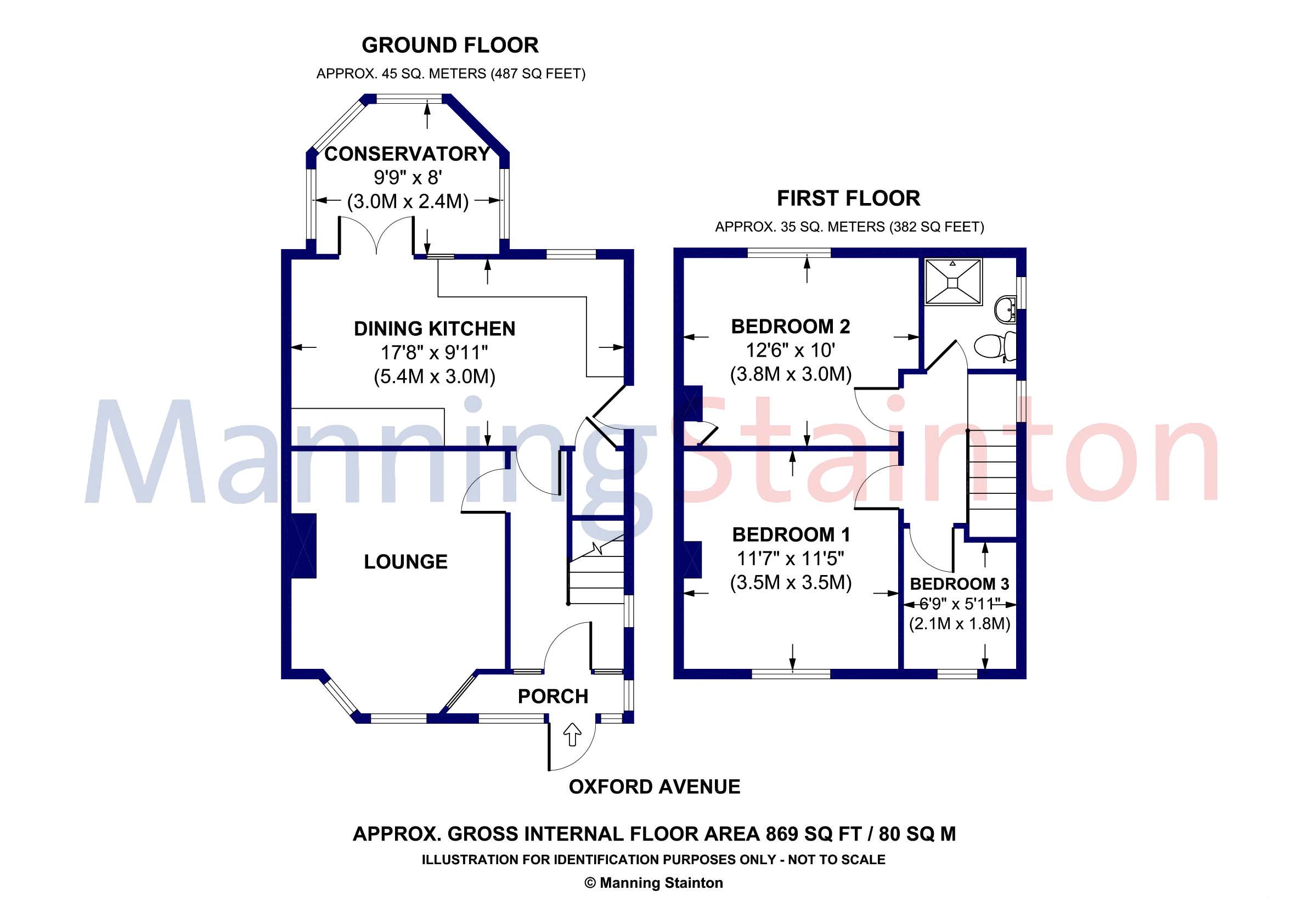 11, Oxford Avenue, Leeds floorplan