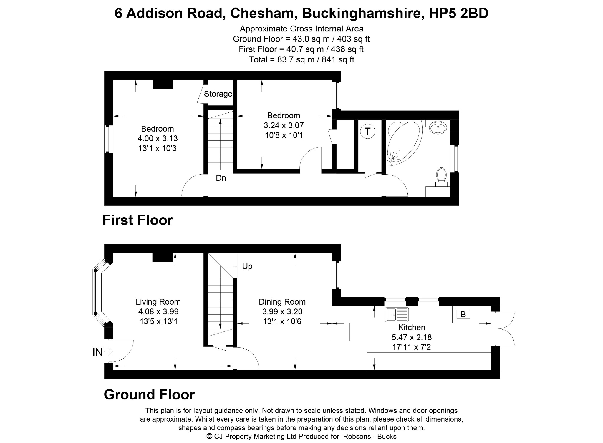 6 Addison Road, Chesham floorplan
