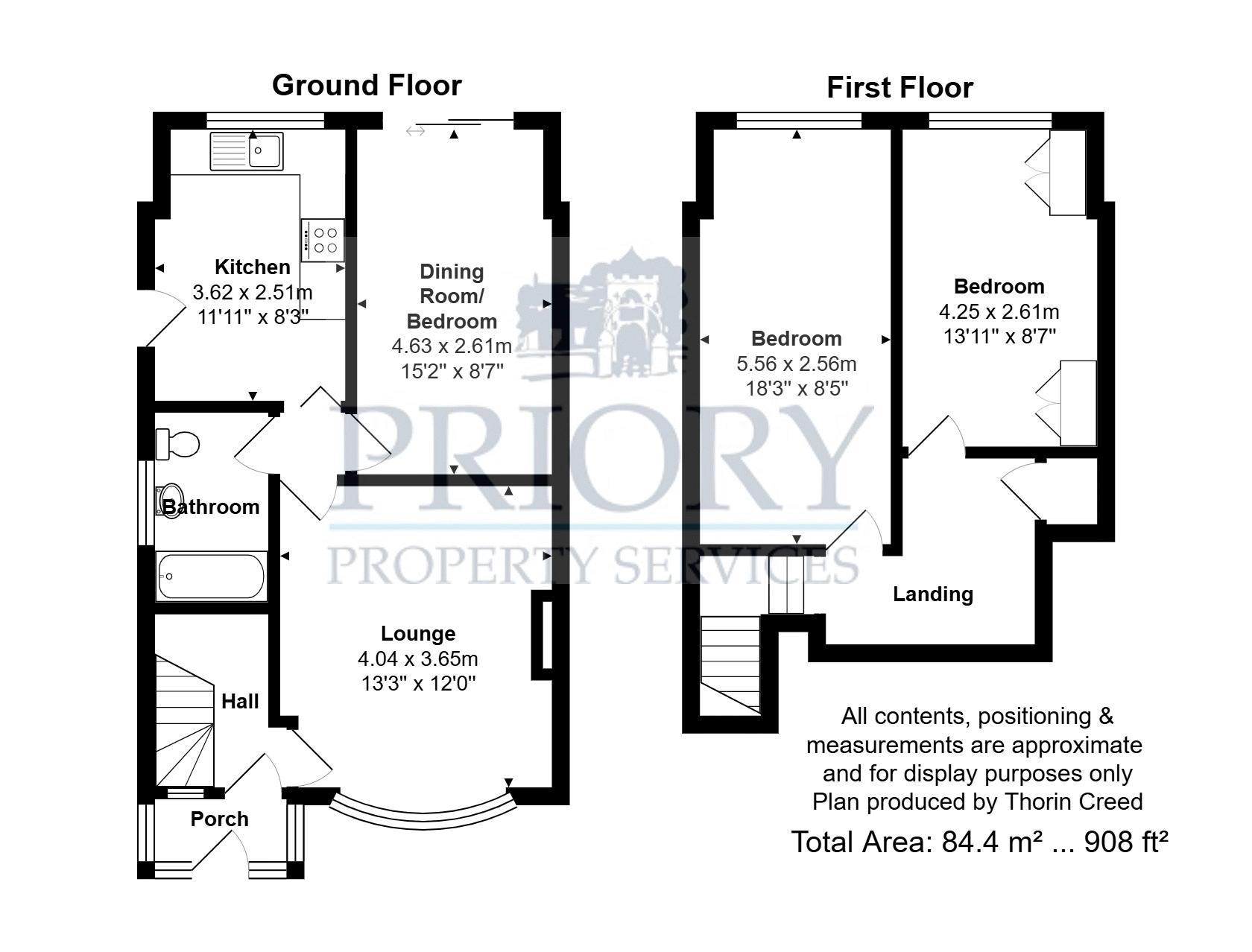 100, Mow Lane, Biddulph floorplan