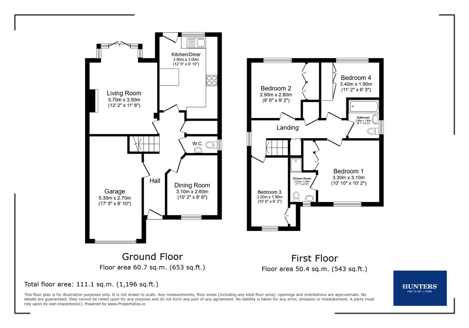 5, Cragside Close, Chesterfield floorplan