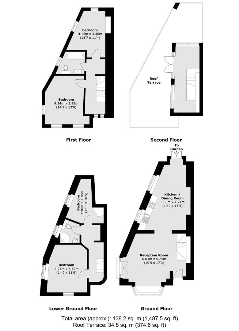 124B, Crofton Road, London floorplan