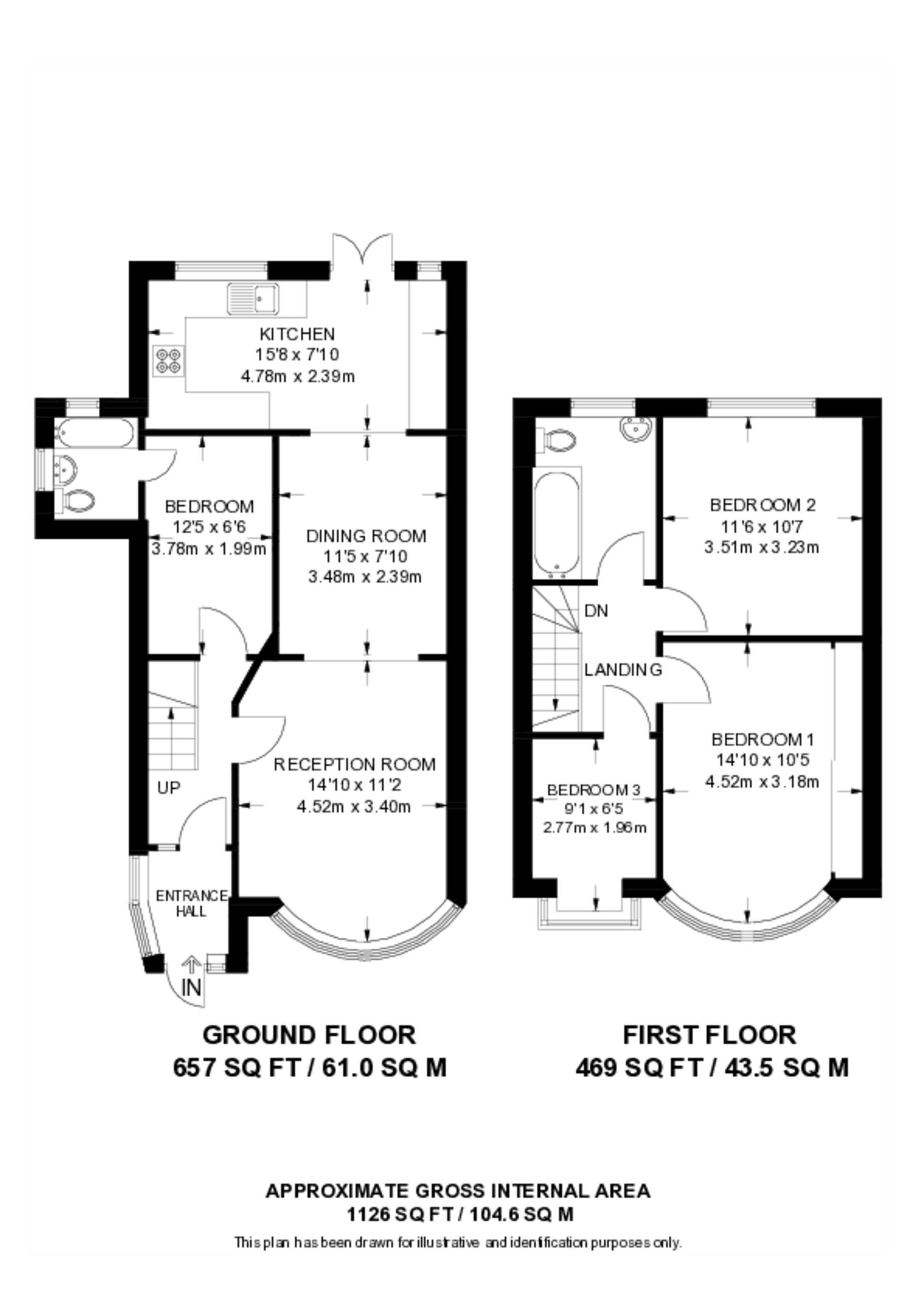 Carr Road, Northolt floorplan