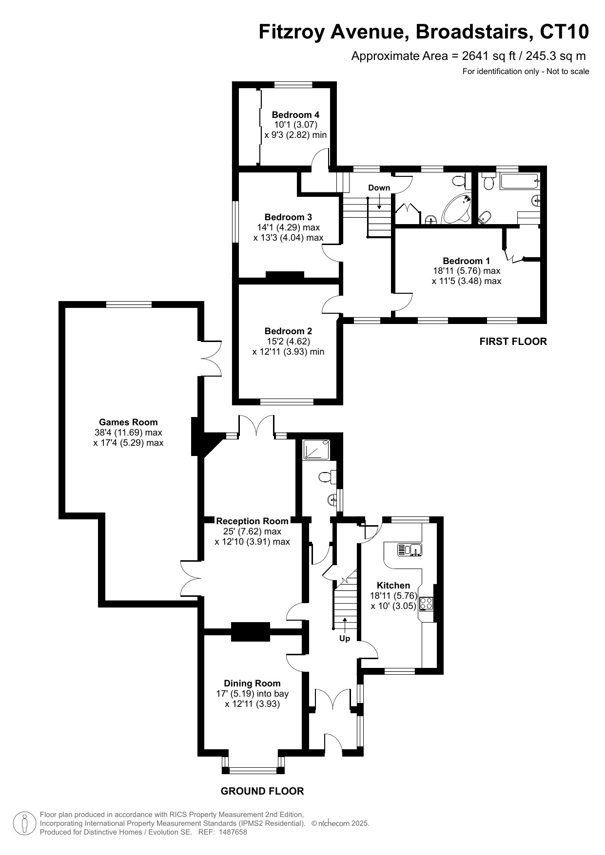 74, Fitzroy Avenue, Broadstairs floorplan