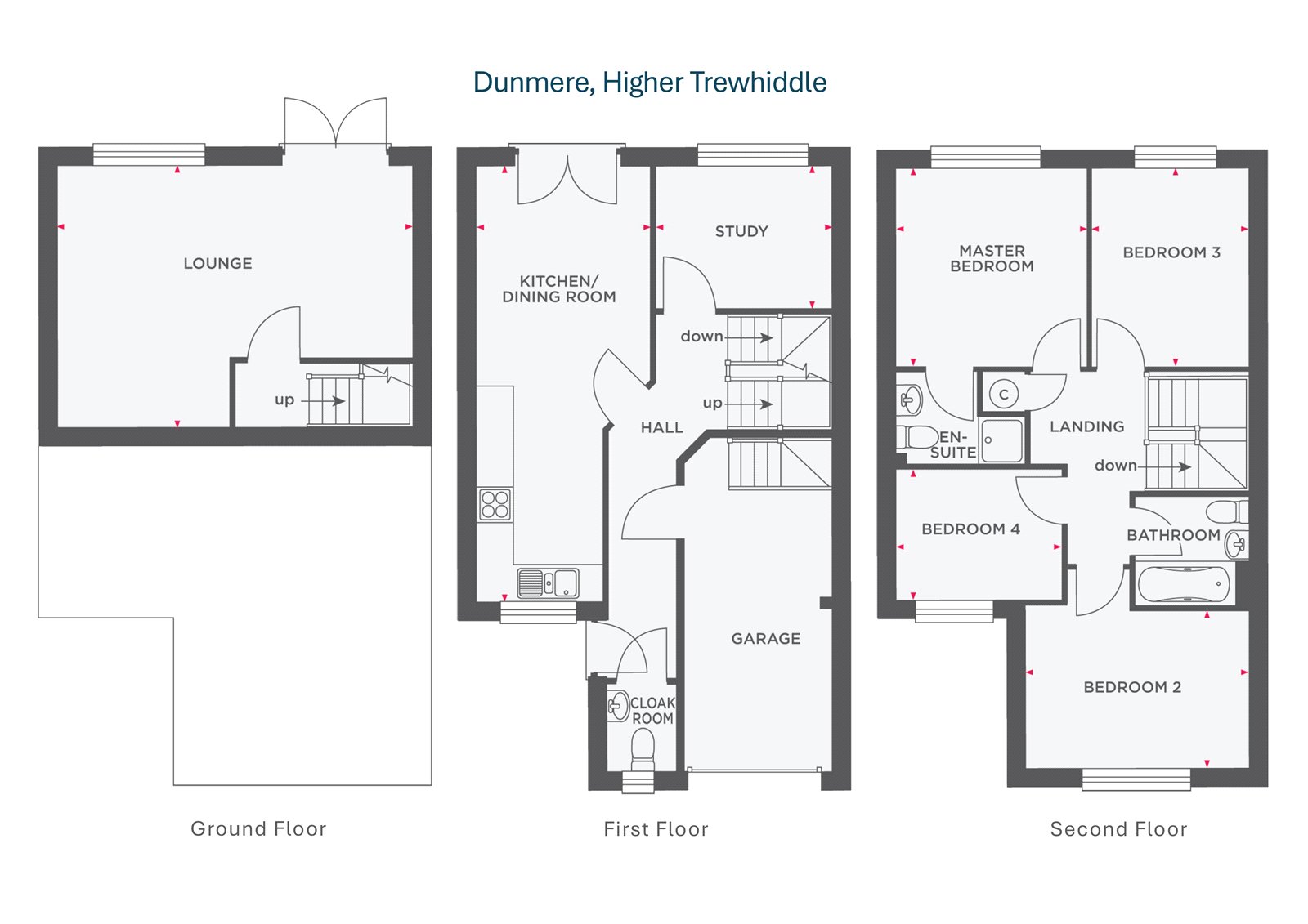 Dunmere,, Higher Trewhiddle, St. Austell floorplan