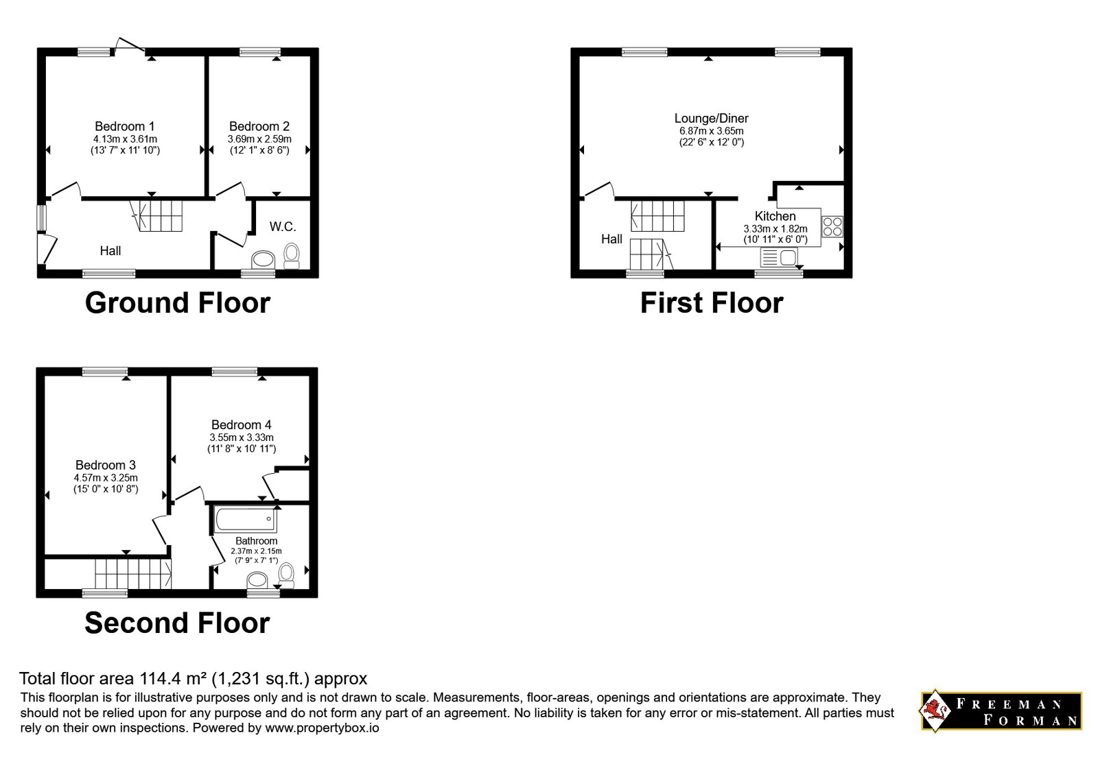1A,, Goldsmid Road, Kent floorplan