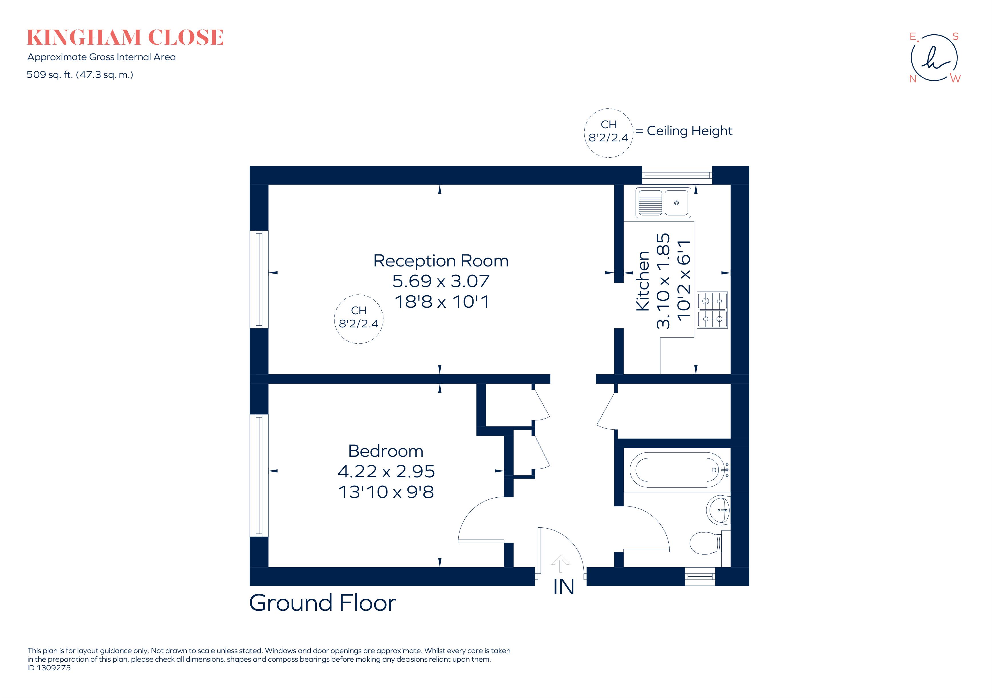 2, Kingham Close, London floorplan