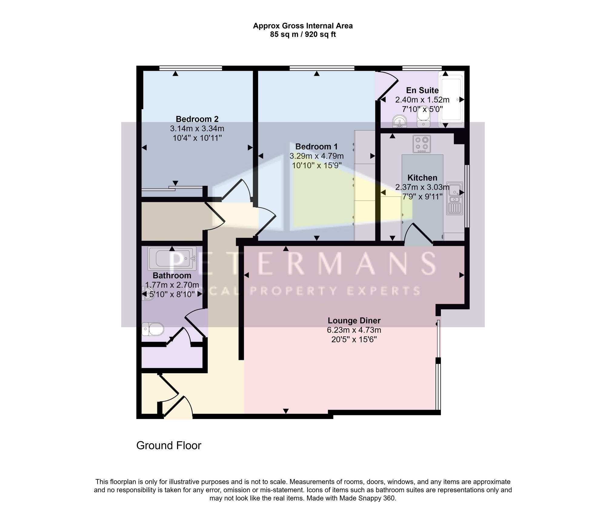 3 Leamington House, Edgware floorplan