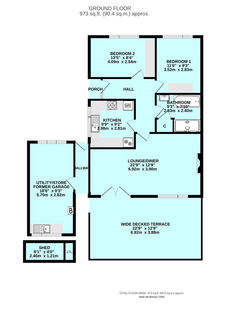 28, Combley Drive, Plymouth floorplan