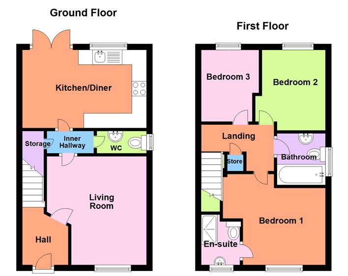 35, Saxon Avenue Hatfield, Doncaster floorplan