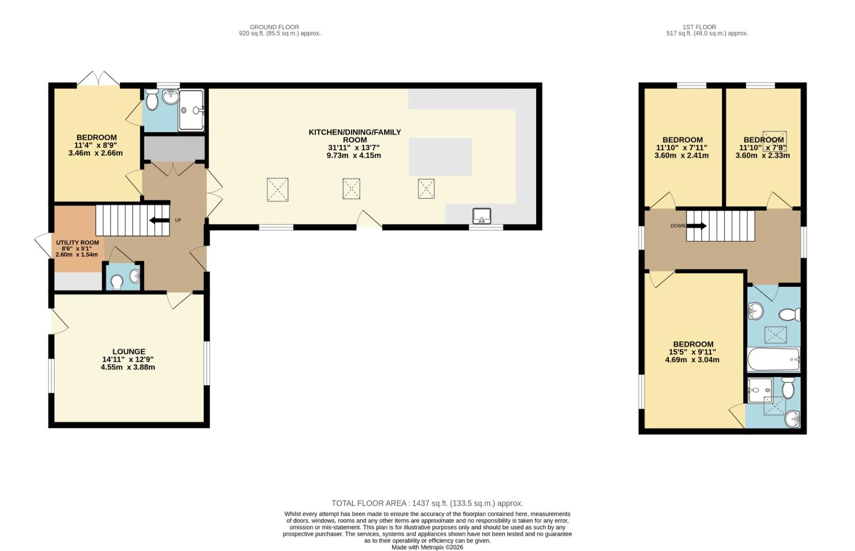 1, Glebe Farm, Leighton Buzzard floorplan