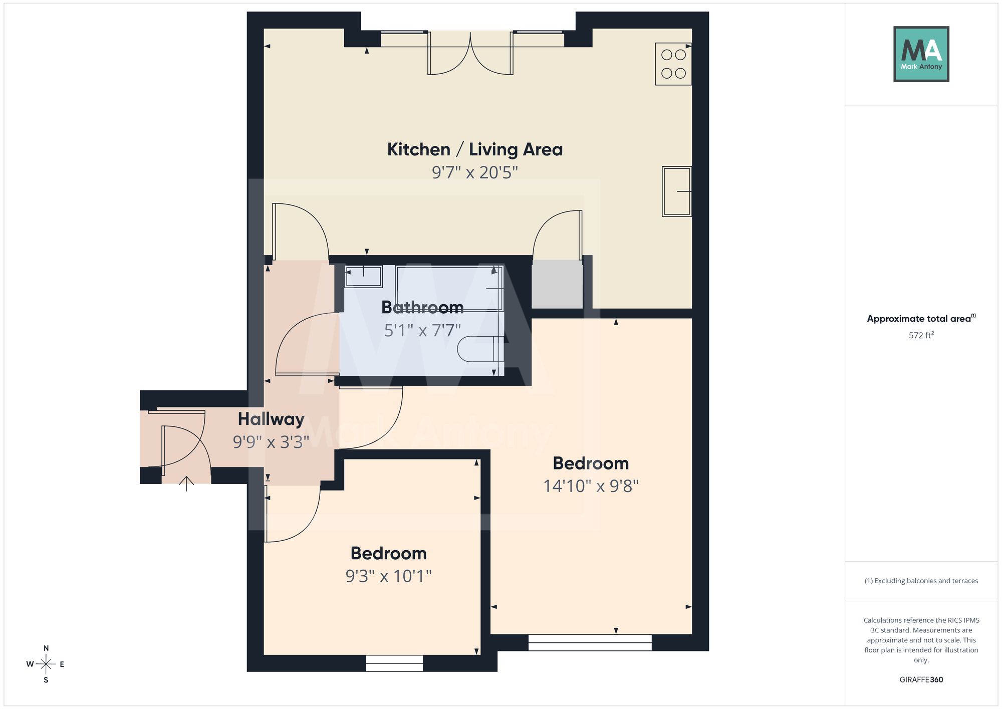 Apt 53, Cantilever Gardens Station Road, Warrington floorplan