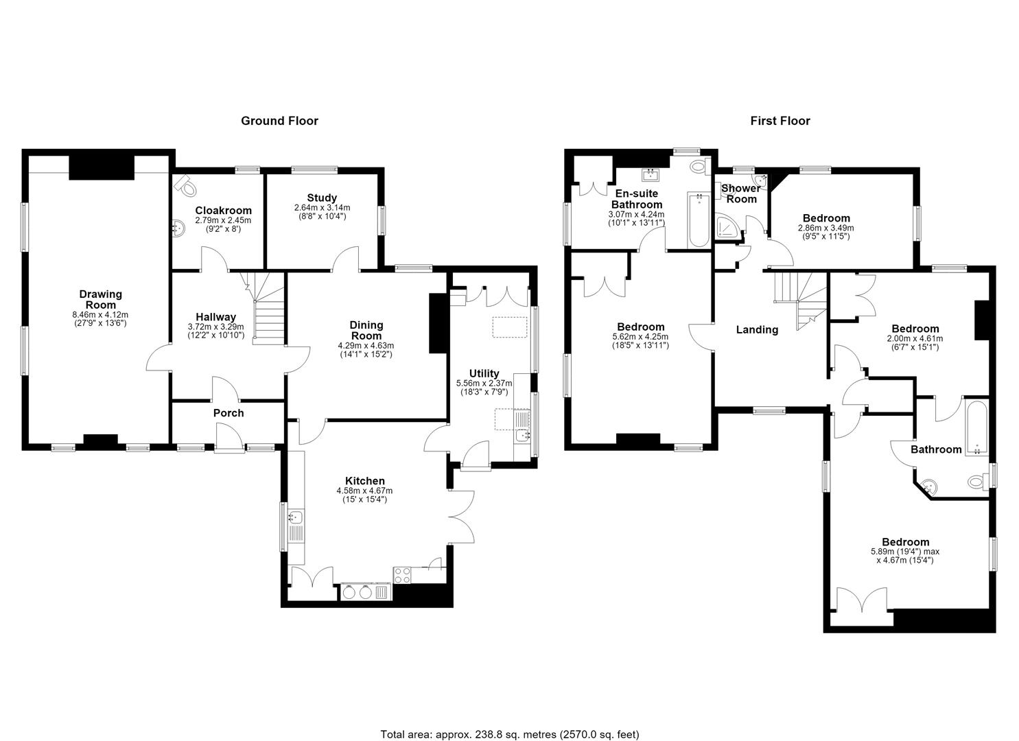 Pontsioni, Builth Wells floorplan
