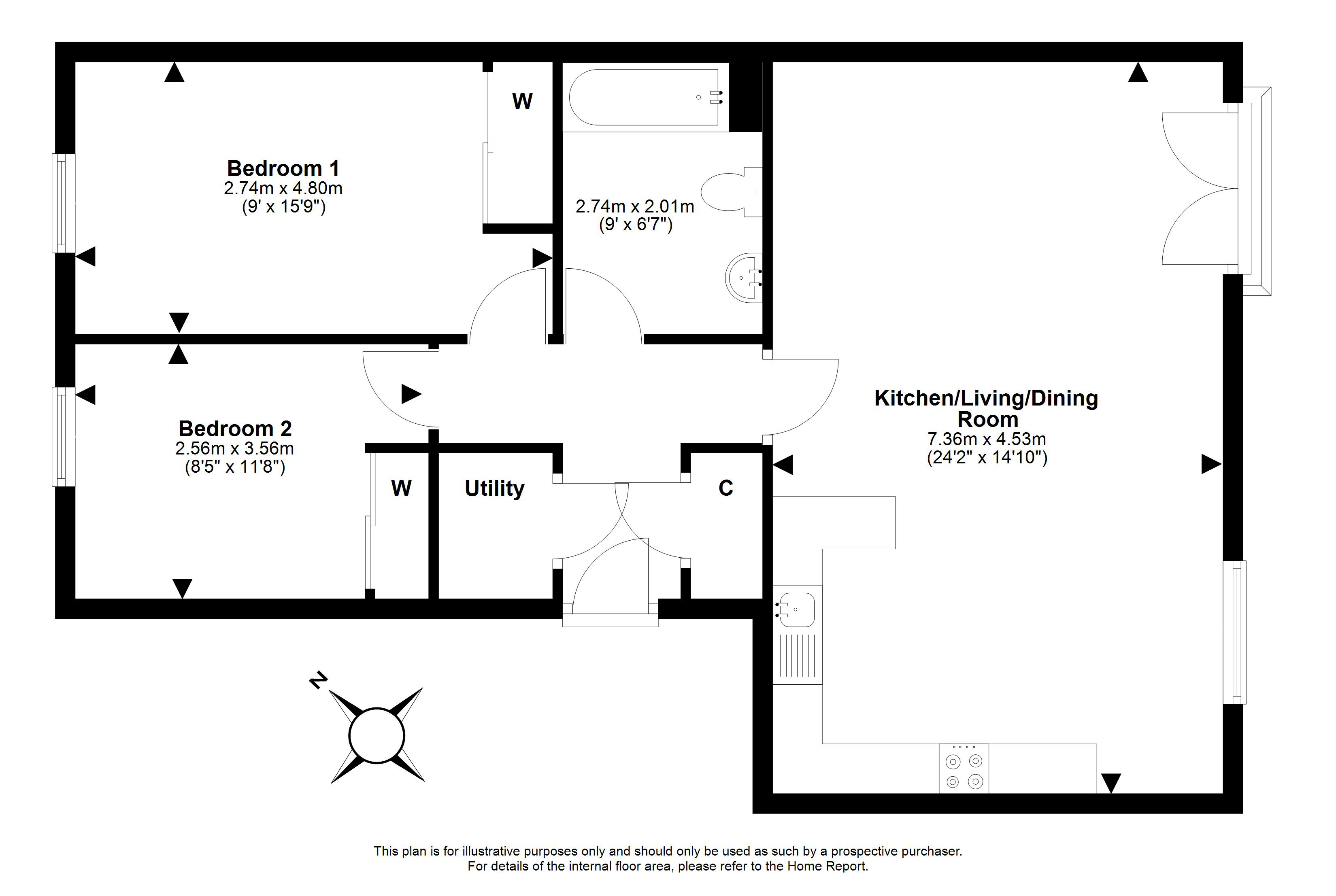 373/4, Lanark Road West, Currie, Edinburgh floorplan