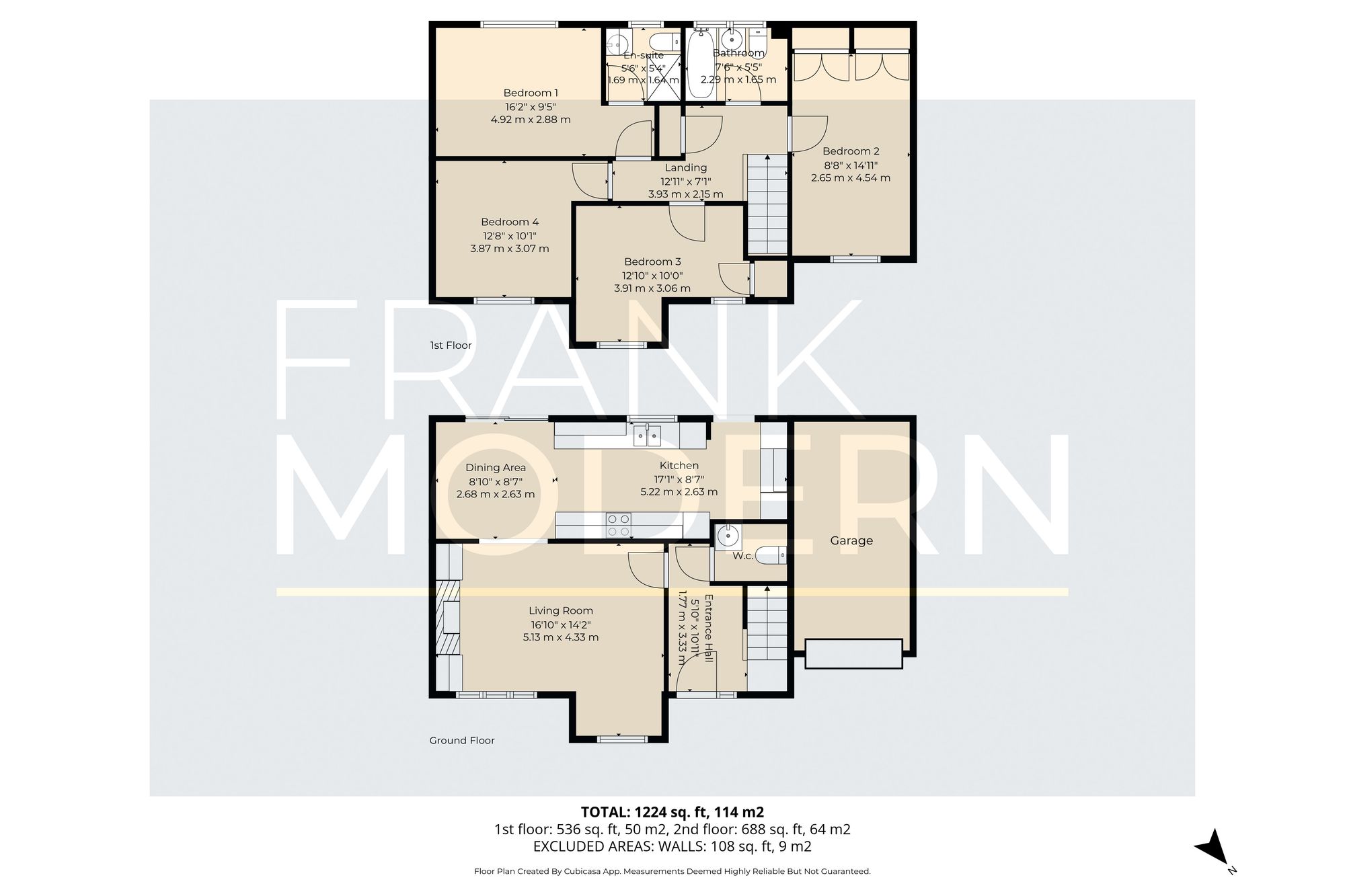13 Burghley Close, Peterborough floorplan