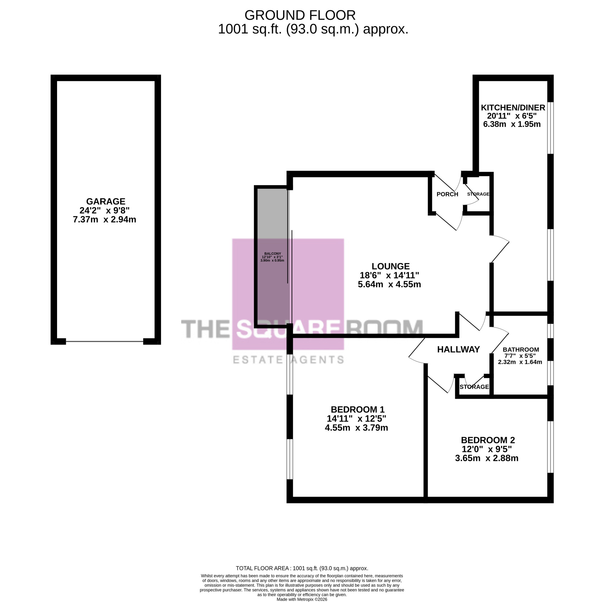 Flat 32, Wilvere Court, Cleveleys floorplan