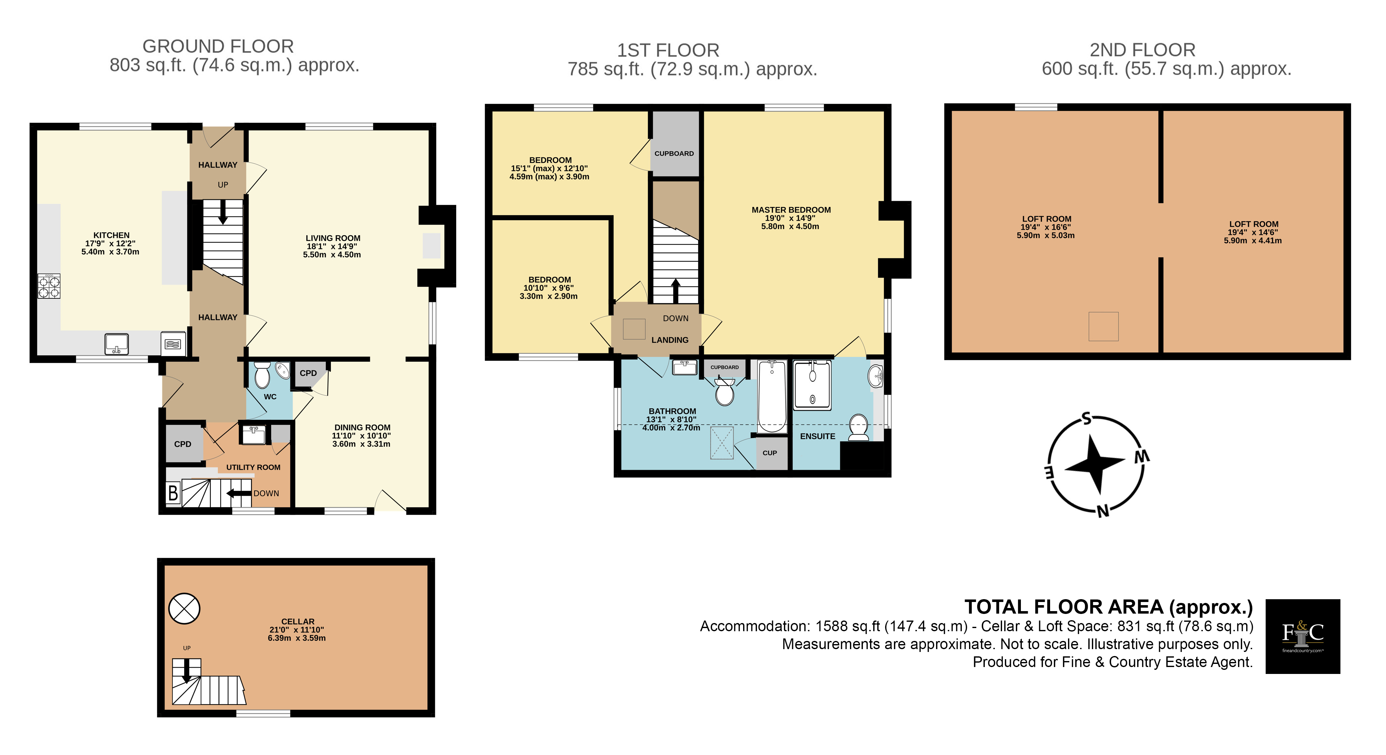 Fairstead Farmhouse, Eye Road, Eye floorplan