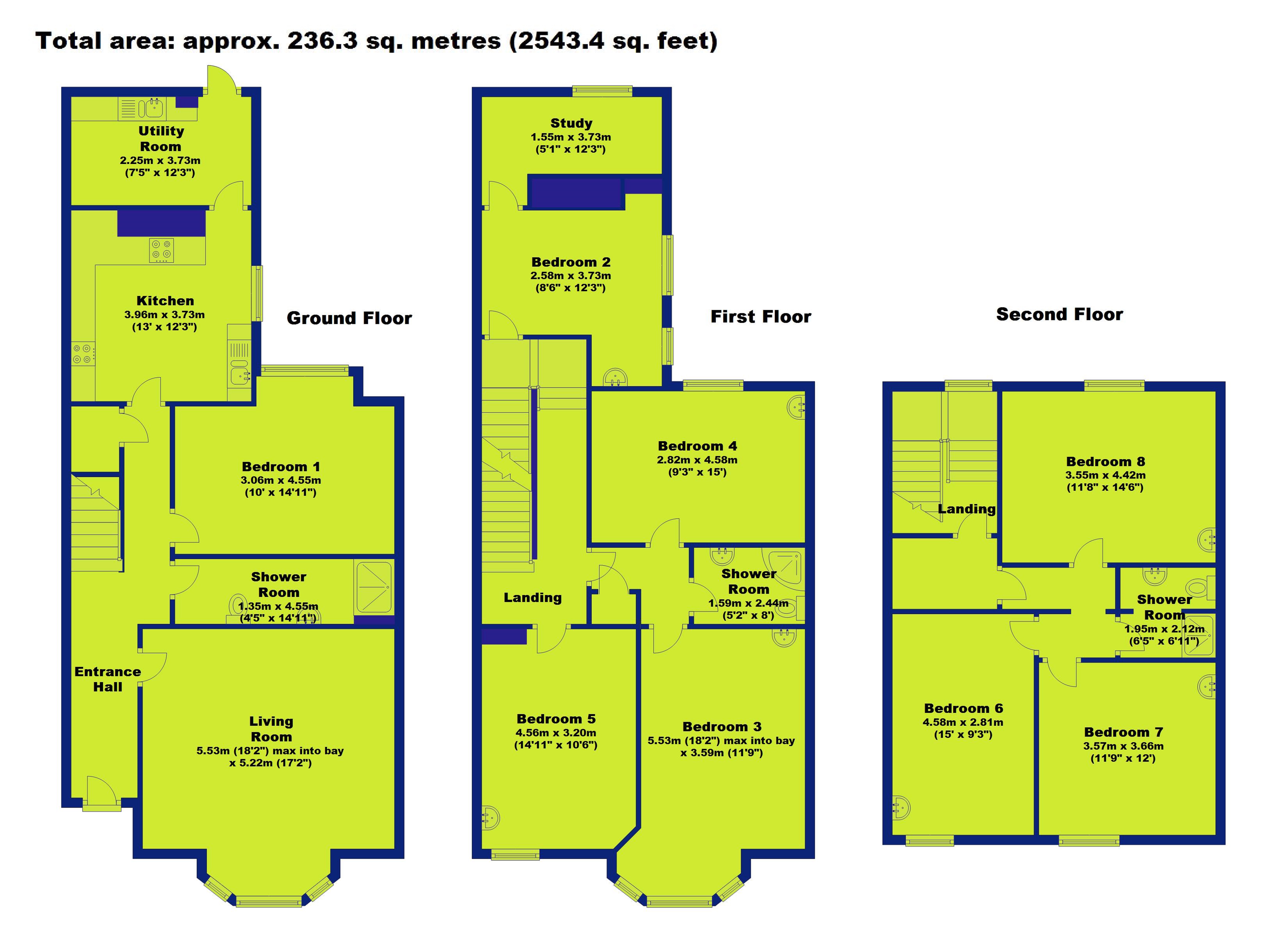 8 Bedrooms Semi-detached house to rent in Waterloo Road, Nottingham NG7