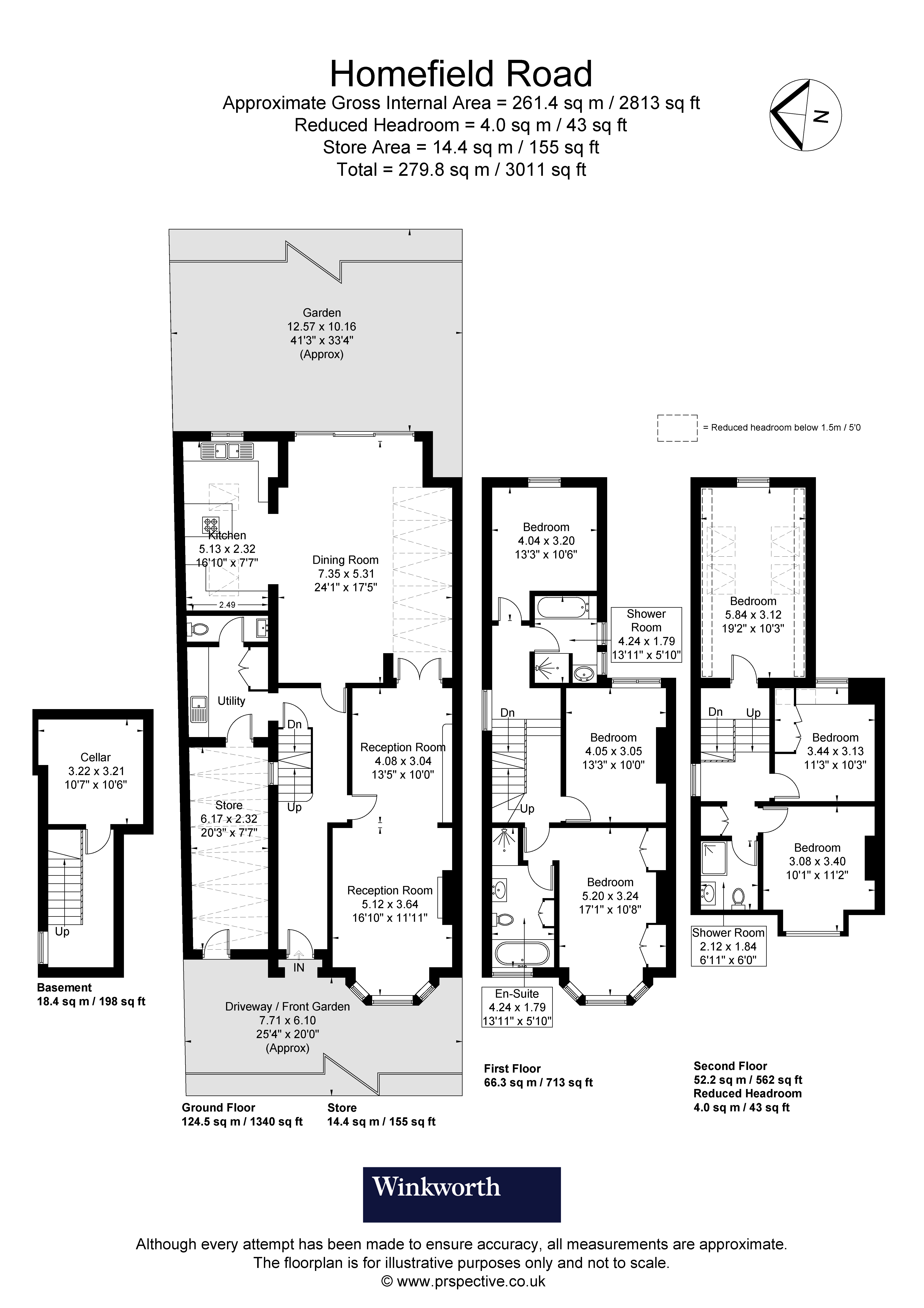 2, Homefield Road, London floorplan