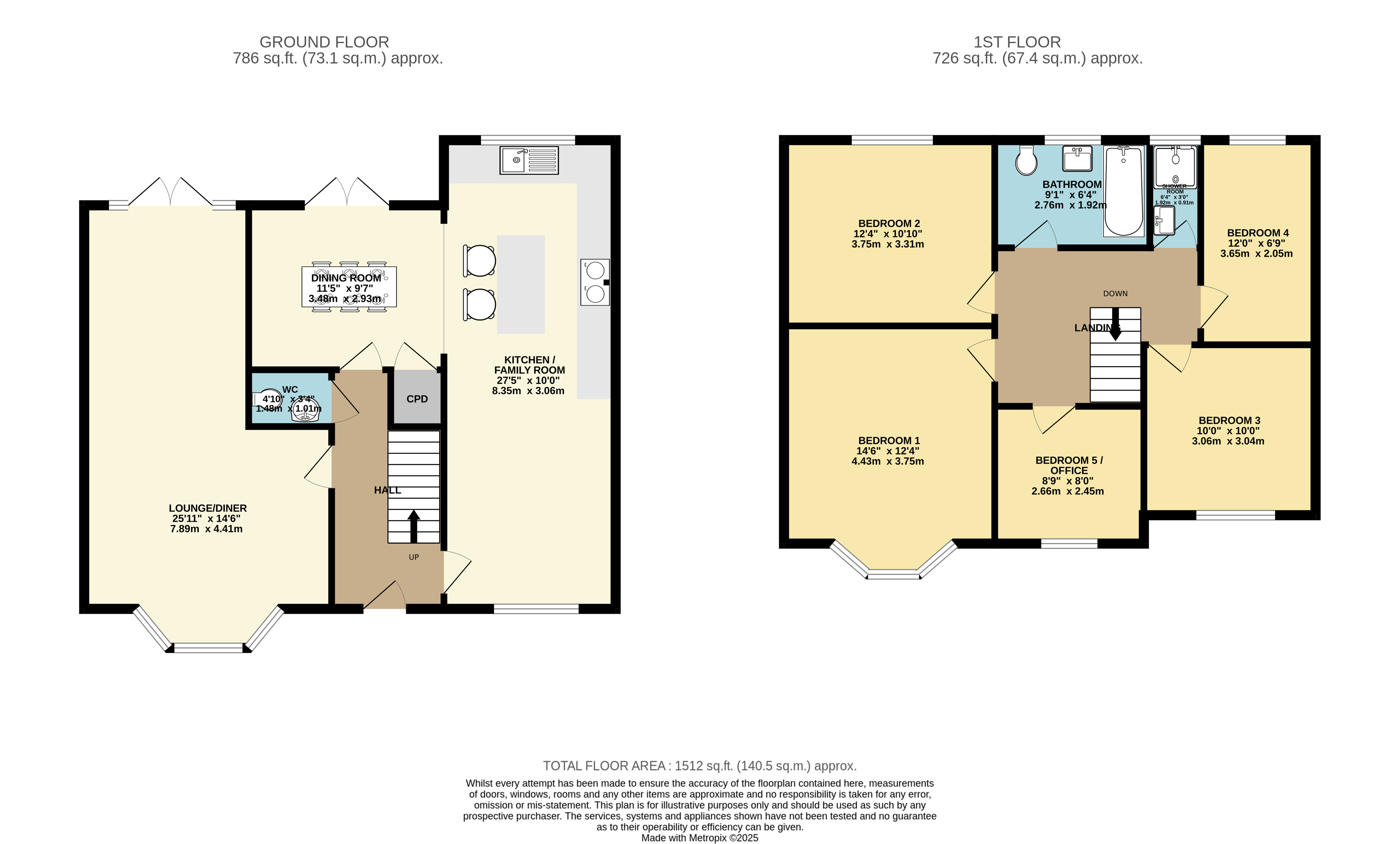 7, Branston Close, Lincoln floorplan