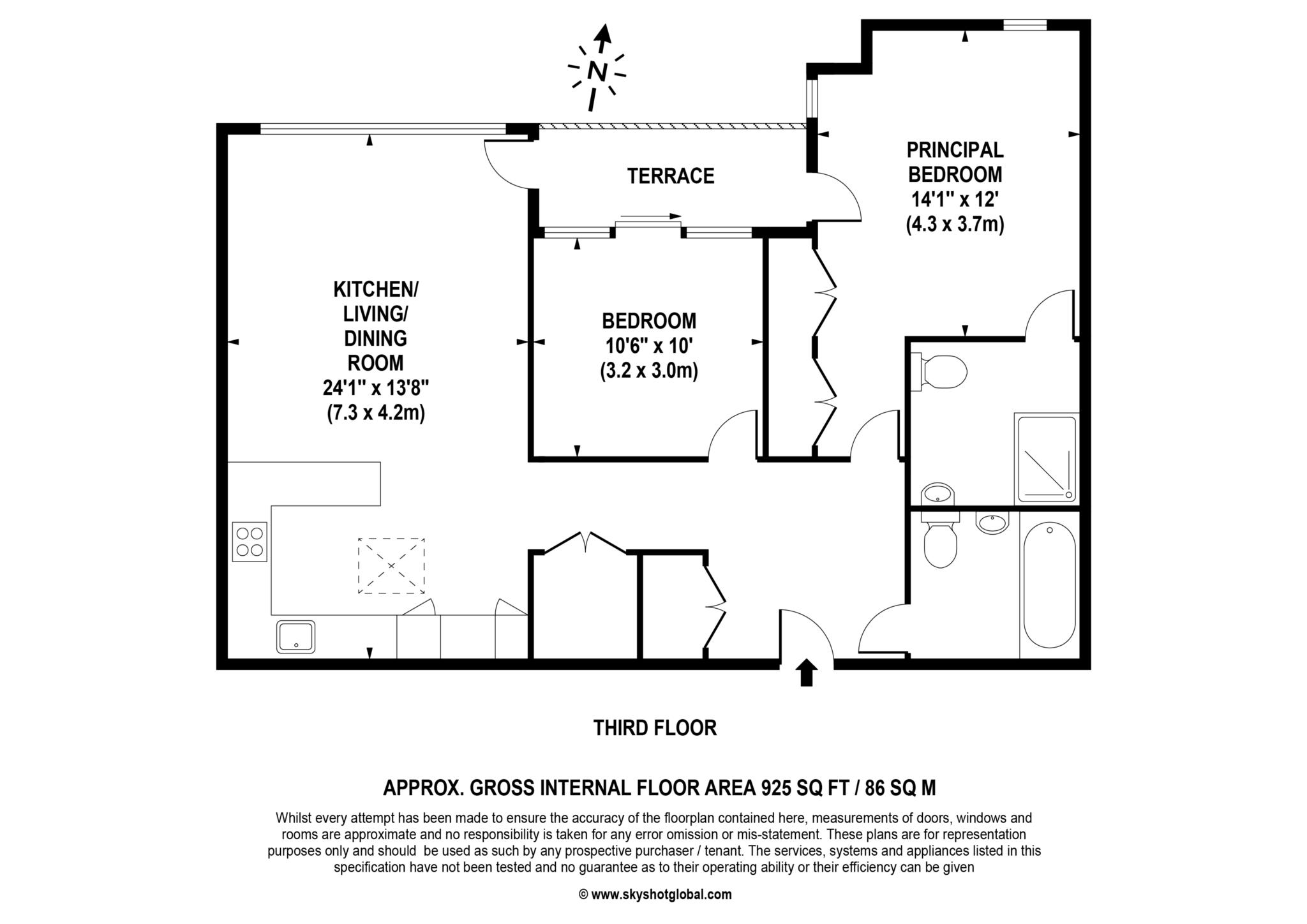 33, Pembroke Court, Marshall Walk, Egham floorplan