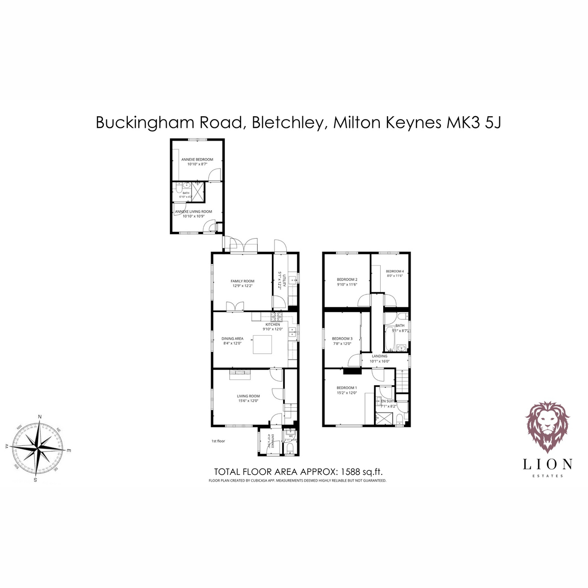 136, Buckingham Road, Milton Keynes floorplan