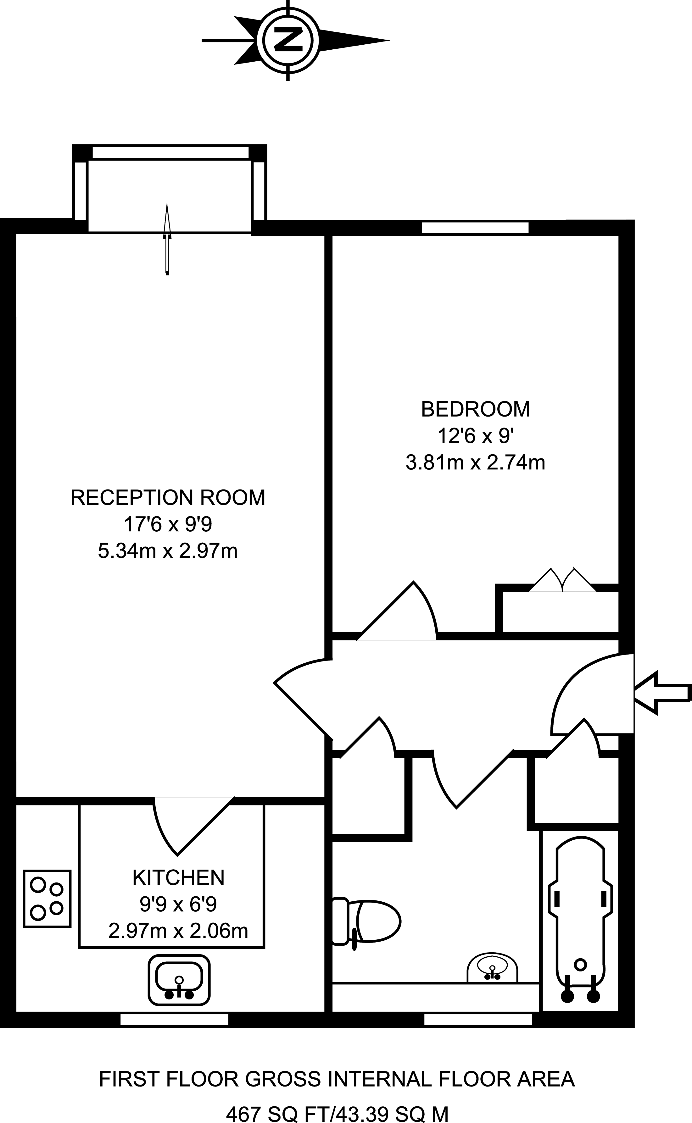 1 Bedrooms Flat to rent in Mangles Road, Guildford GU1
