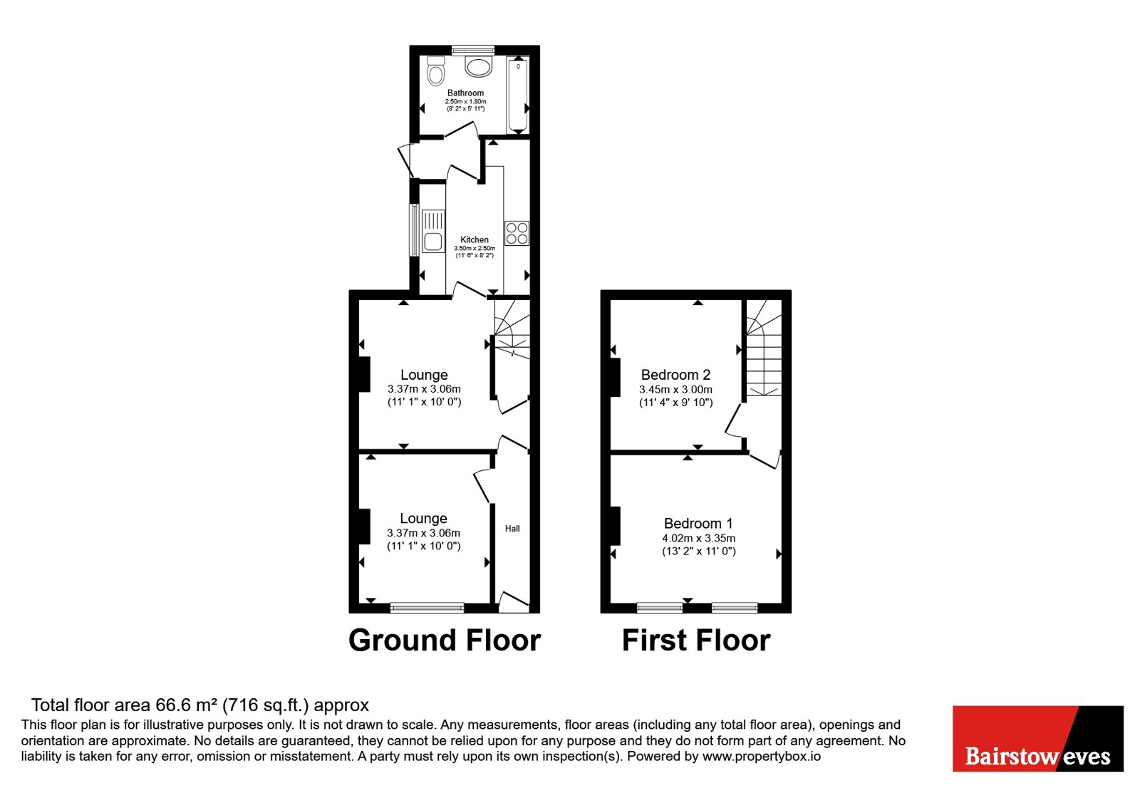 134, Stewart Road, London floorplan