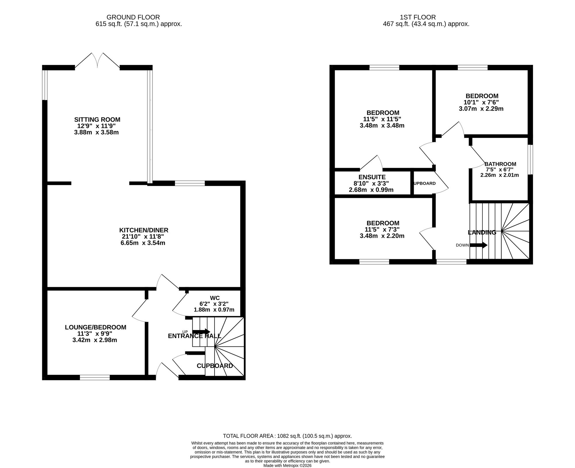 15 Anstige Avenue, Leicester floorplan