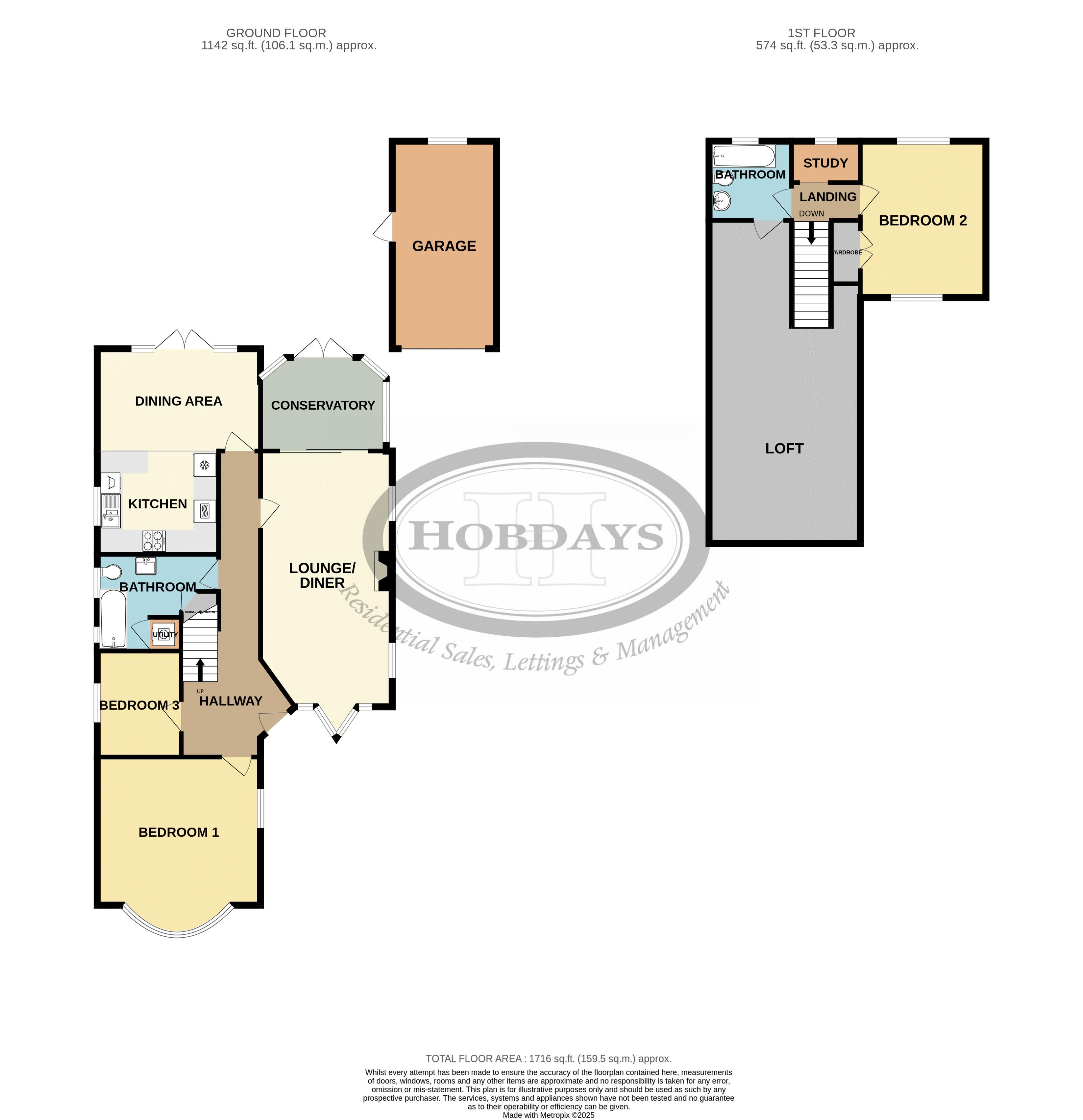 23, Oakmere Lane, Potters Bar floorplan
