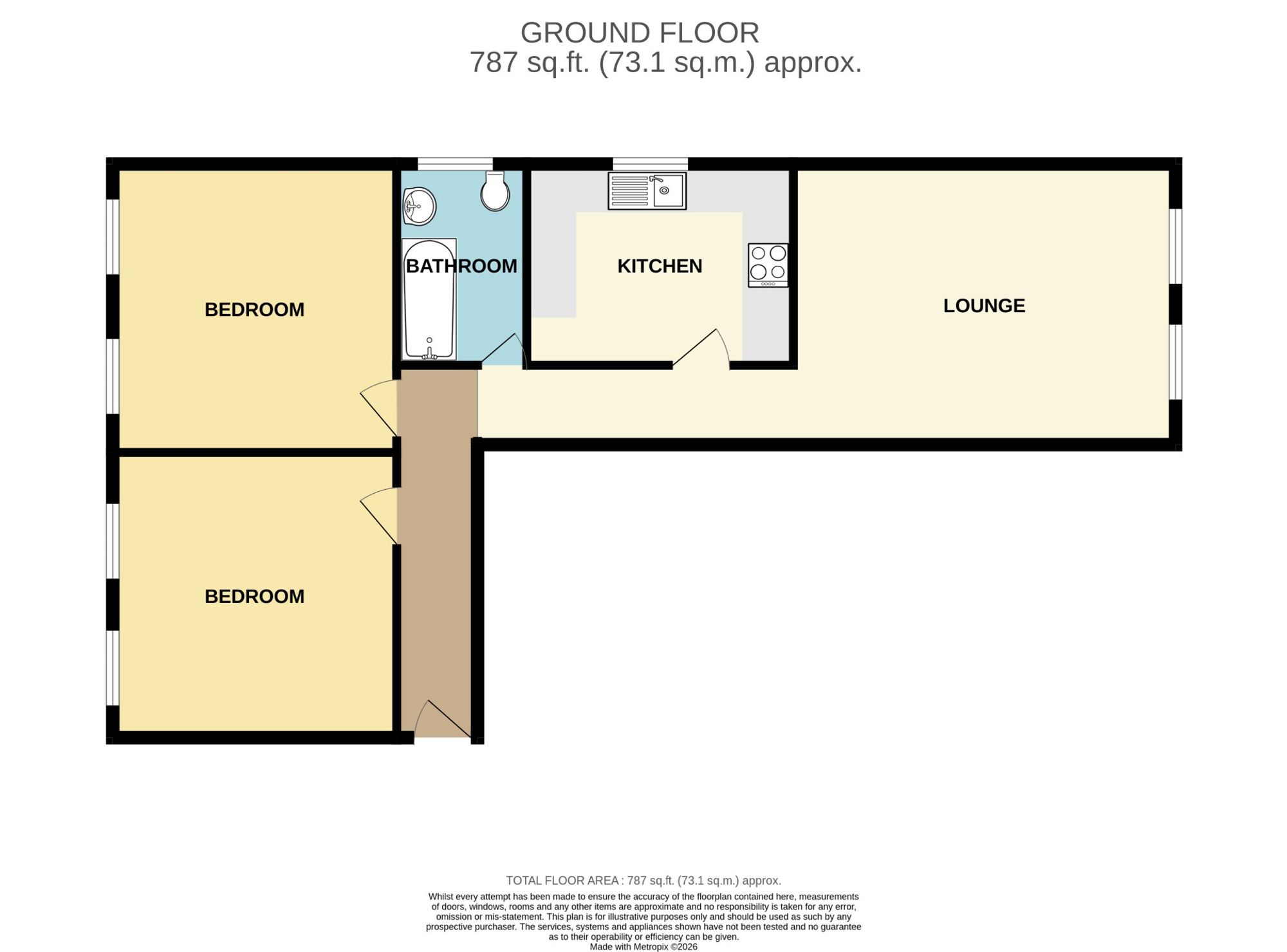 Flat 6, The Edge, Newquay floorplan