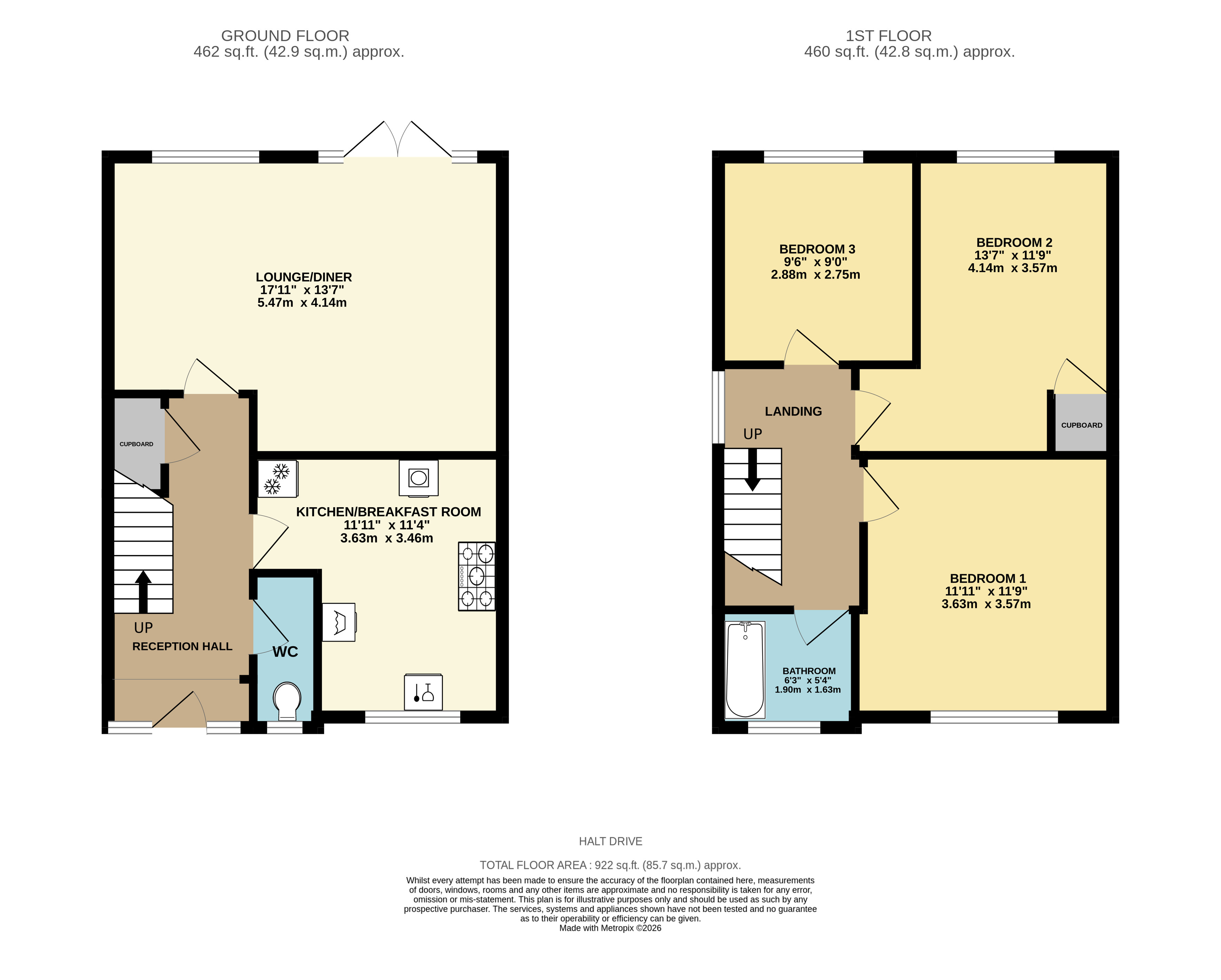 34, Halt Drive, Stanford-le-Hope floorplan