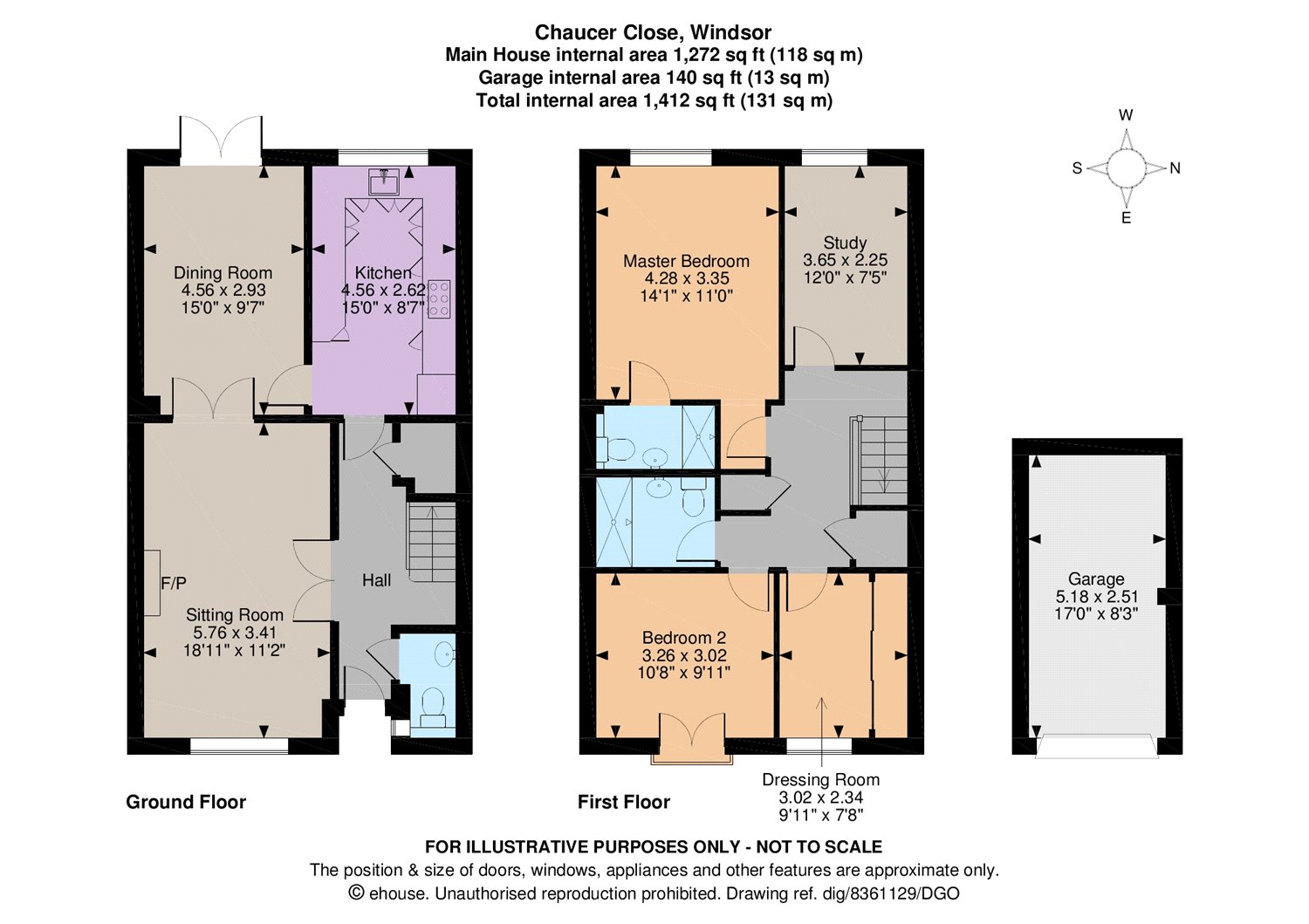 4 Bedrooms Terraced house for sale in Chaucer Close, Windsor, Berkshire SL4