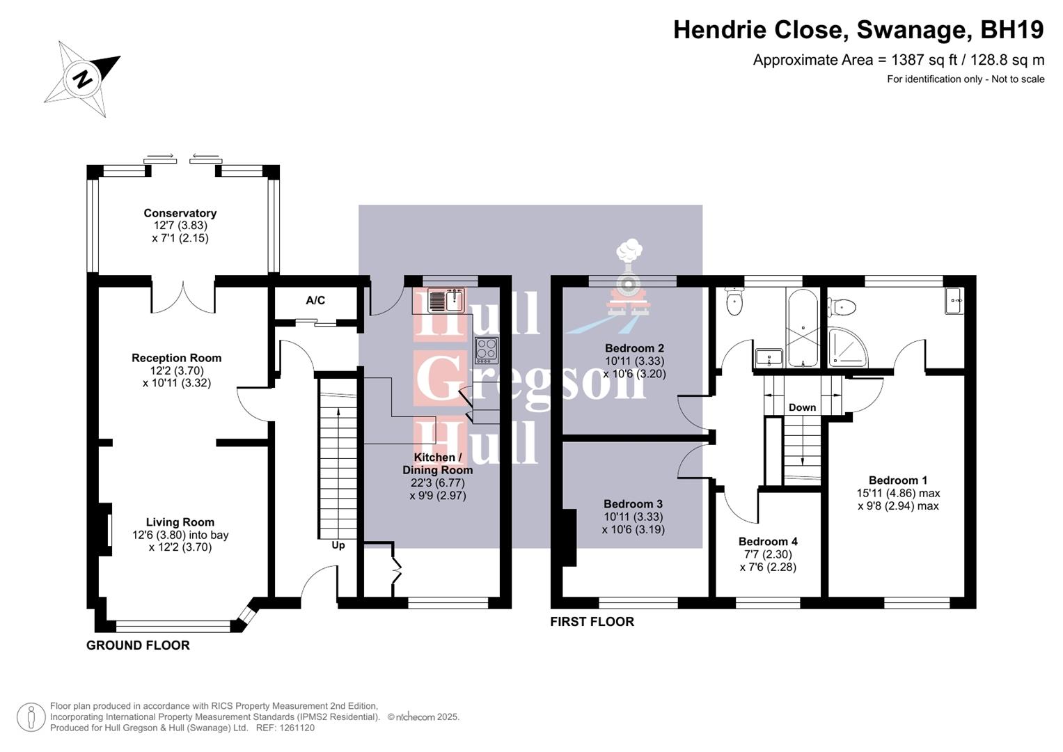 6, Hendrie Close, Swanage floorplan