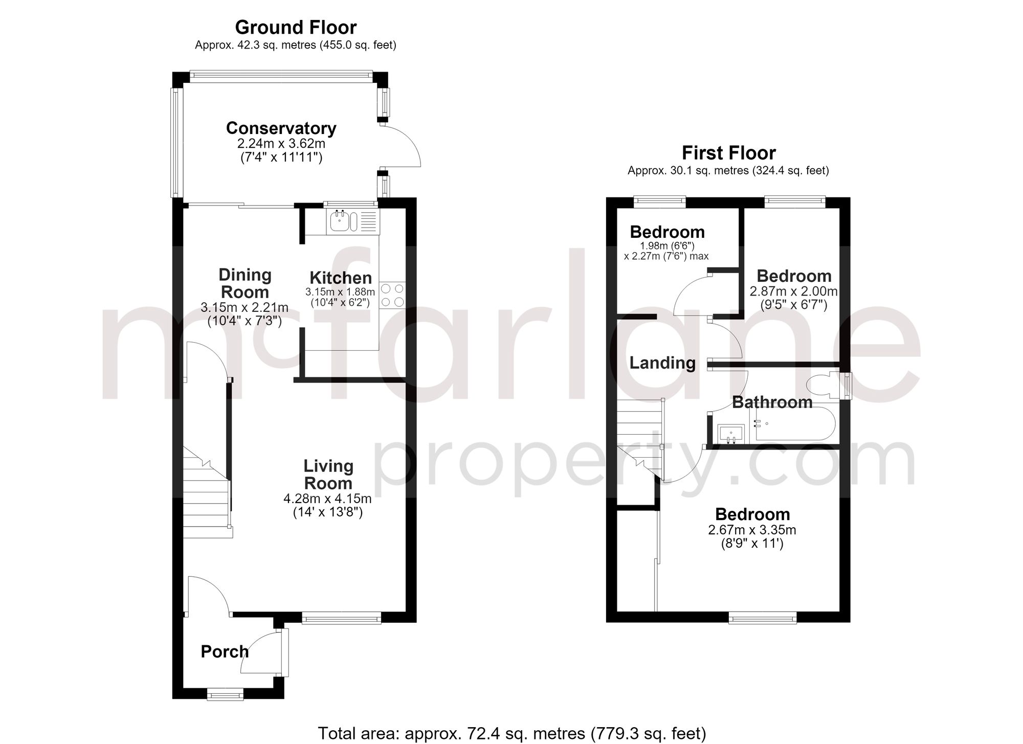 12 Partridge Close, Swindon floorplan