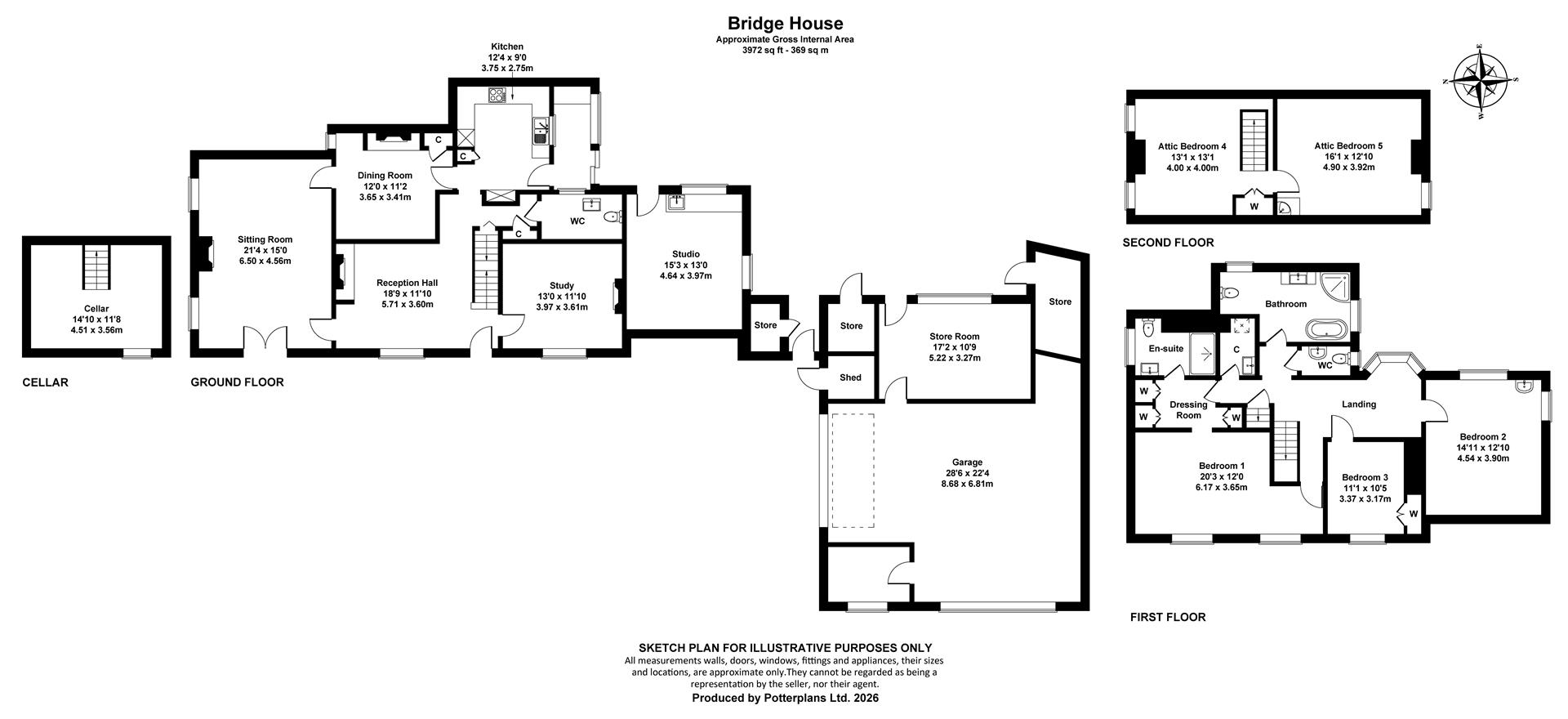 Bridge House, Kite Hill, Wootton Bridge floorplan