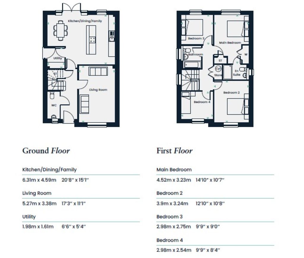 Tilia Homes At Foals Meadow, Didcot floorplan
