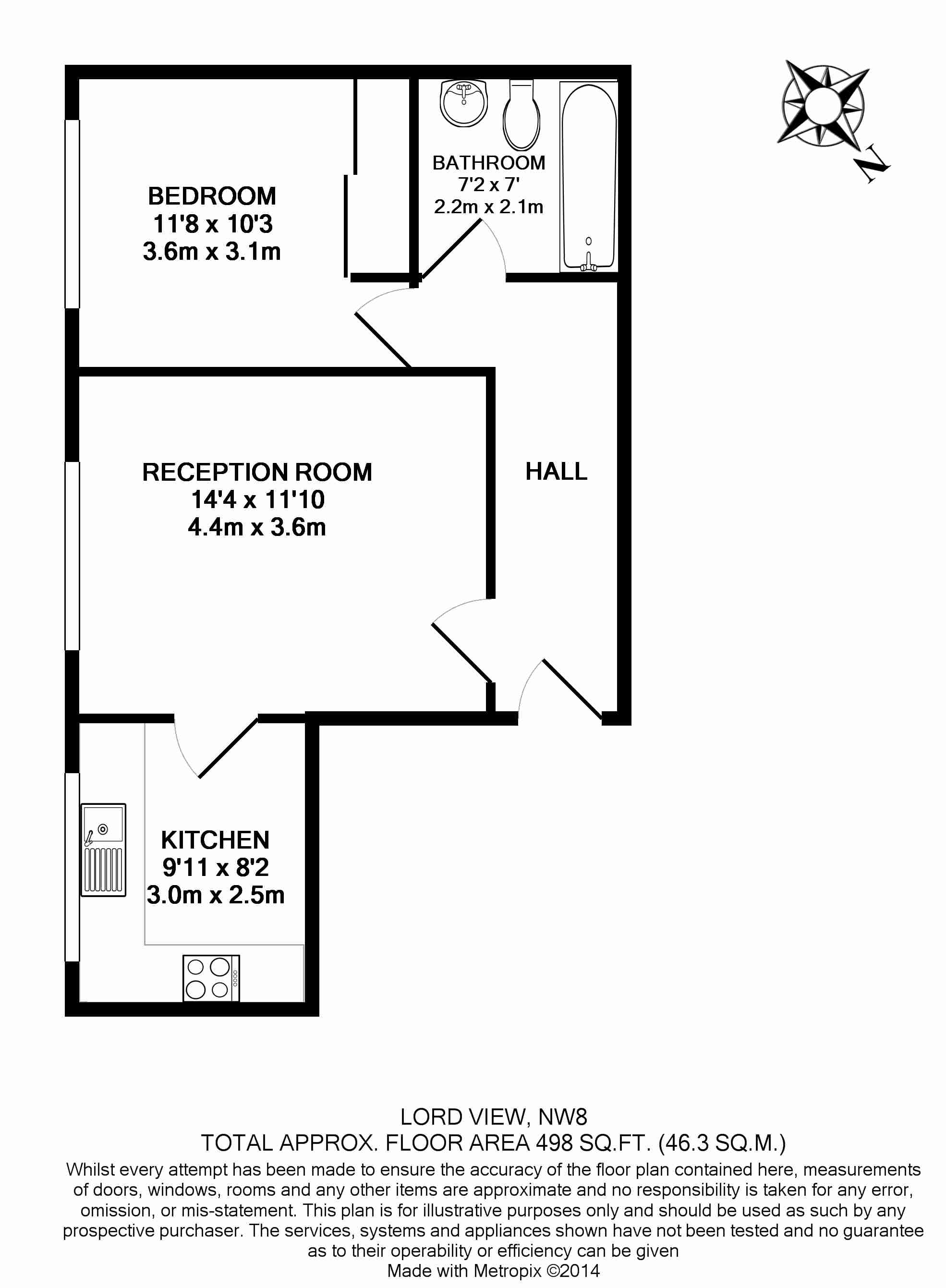 1 Bedrooms Flat to rent in St. Johns Wood Road, London NW8