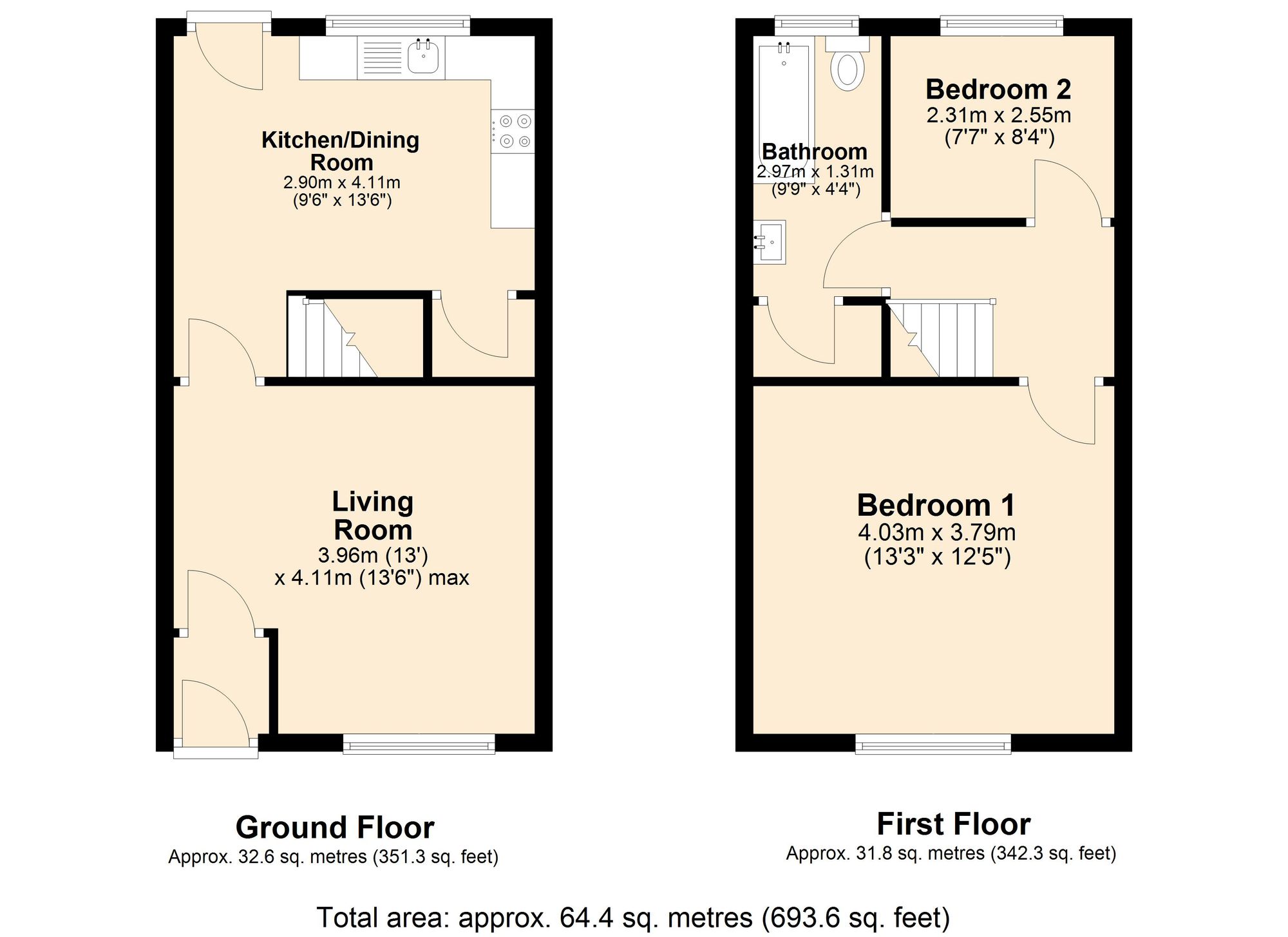 9 Branch Road, Darwen floorplan
