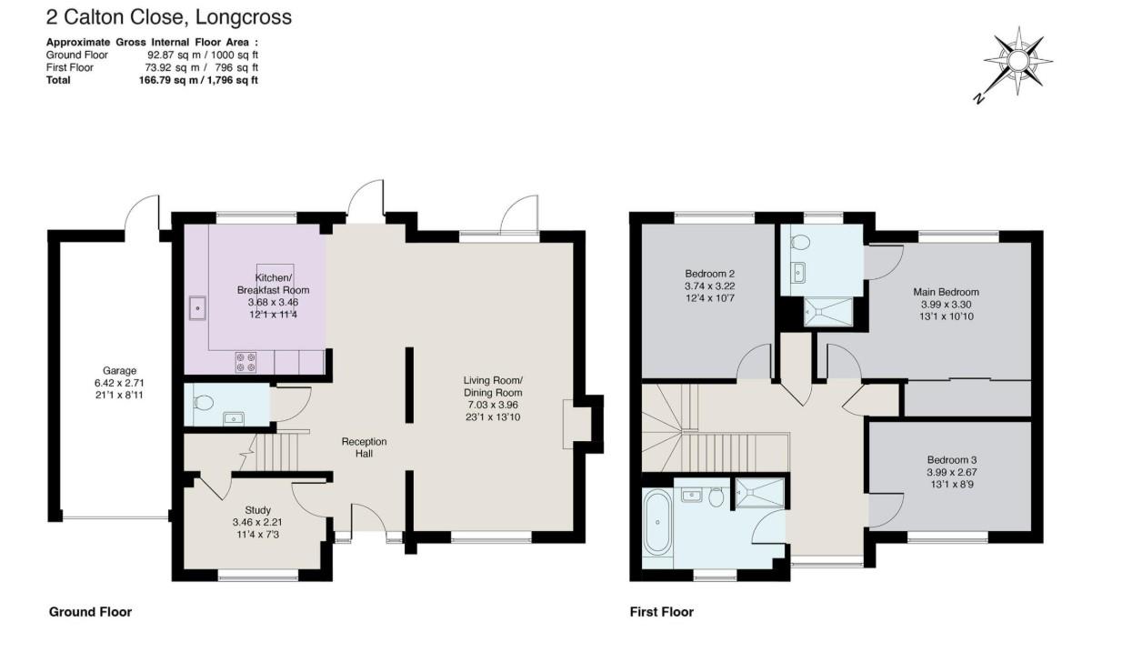 2, Calton Close, Longcross floorplan