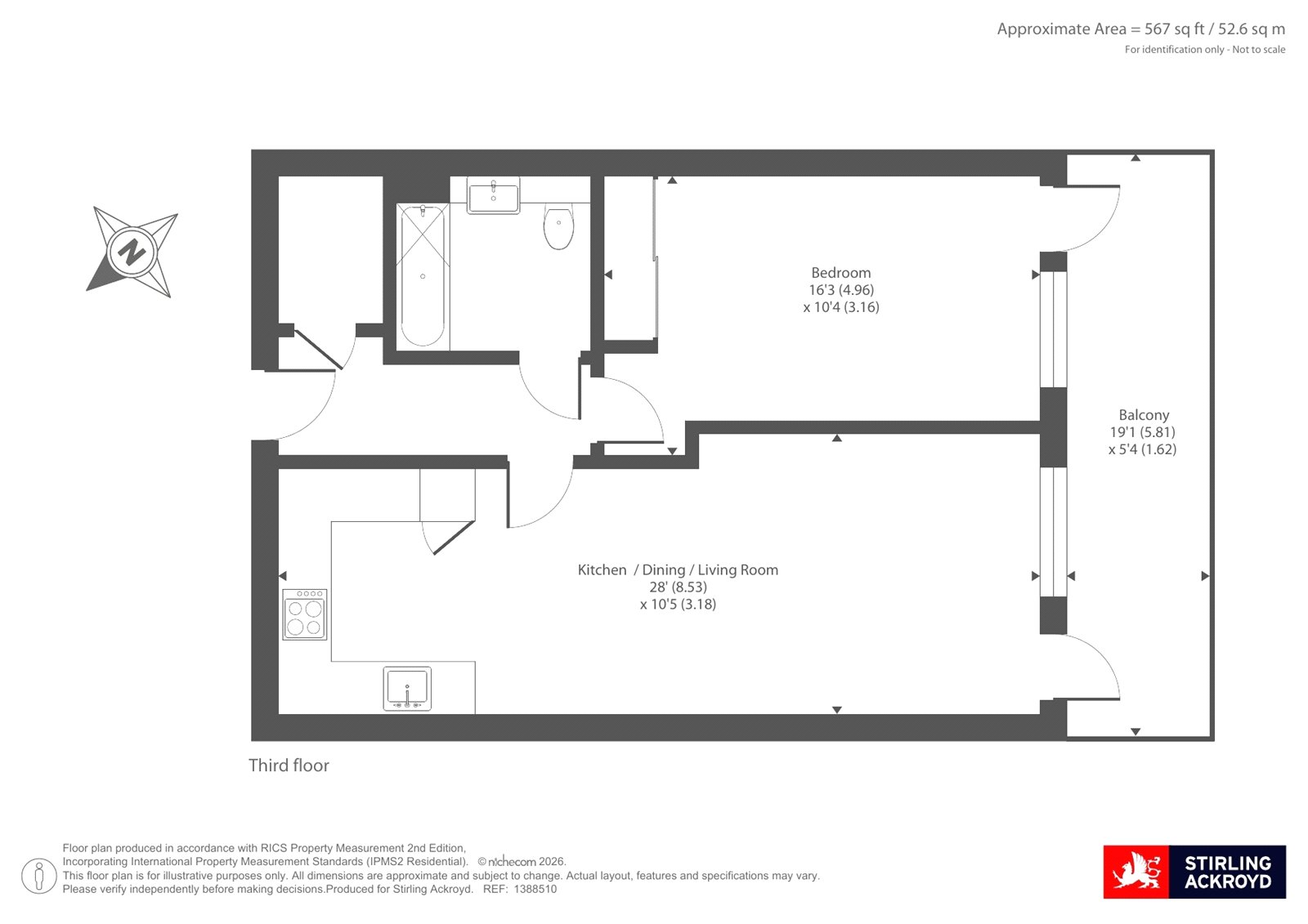 72, Corio House, 12, The Grange, London floorplan