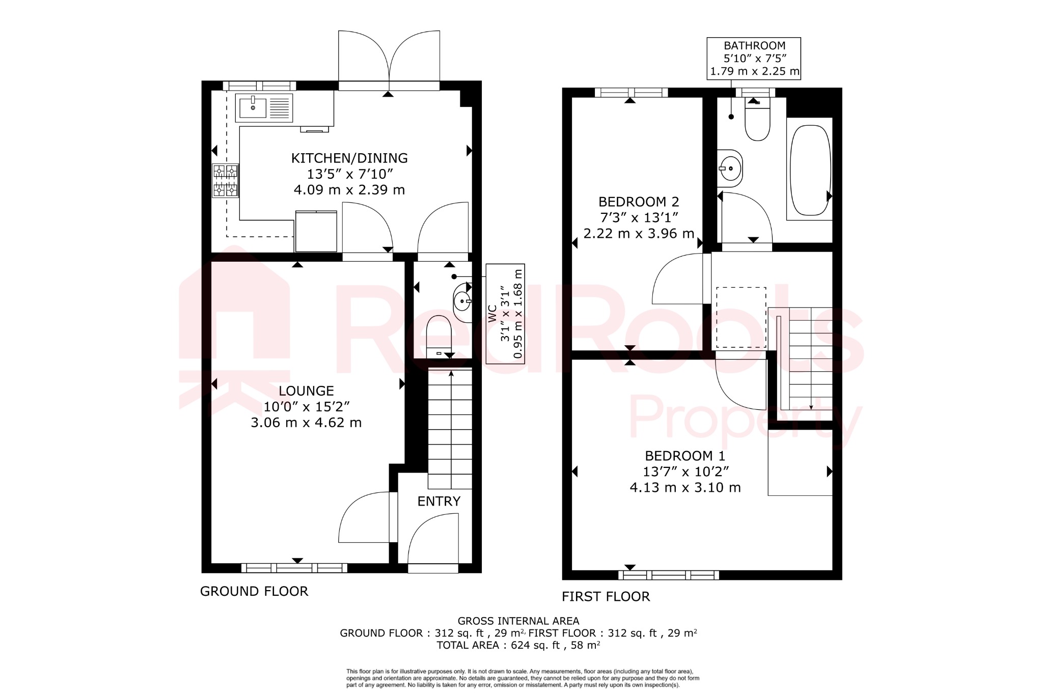 15 Cadeby Lane, Denaby Main, South Yorkshire floorplan